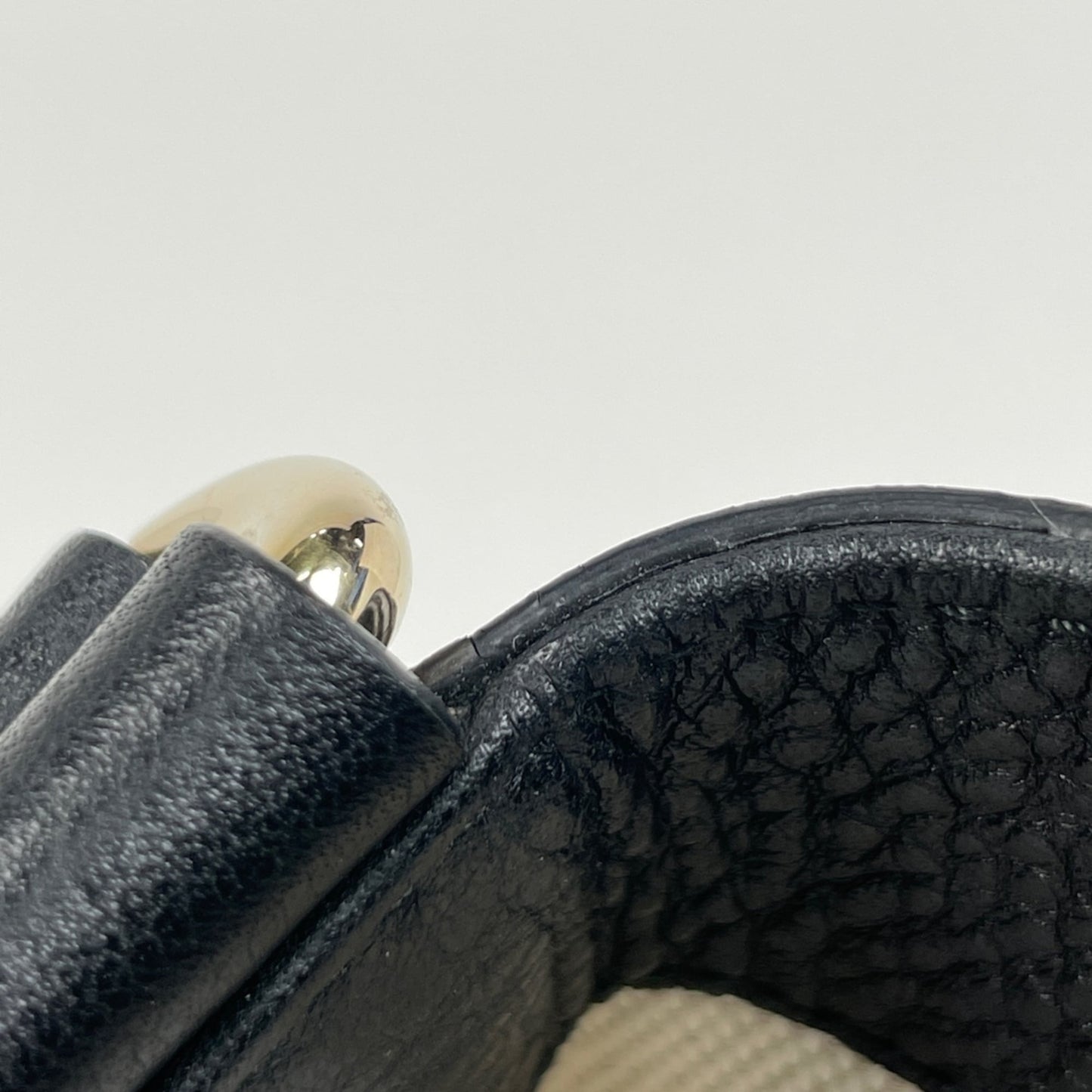 Gucci Black Leather Tote Bag