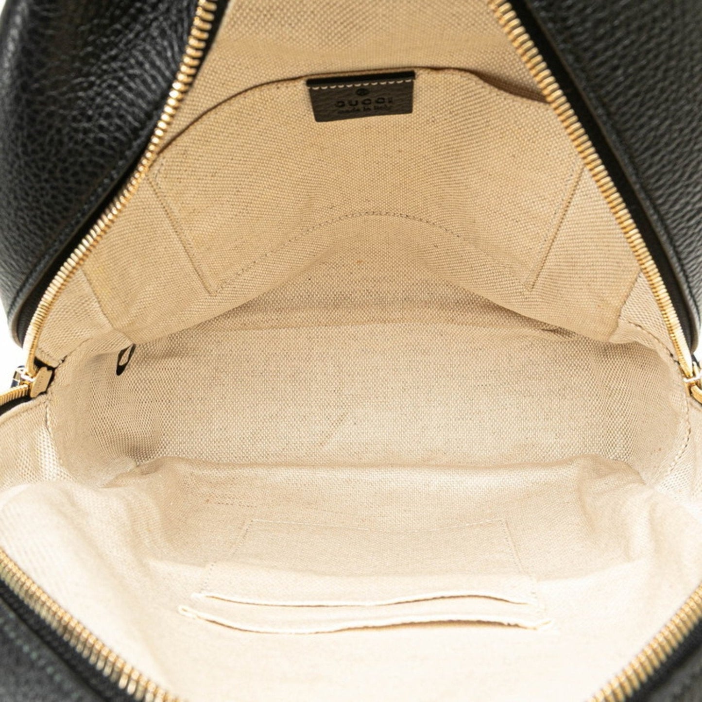Gucci Black Leather Backpack