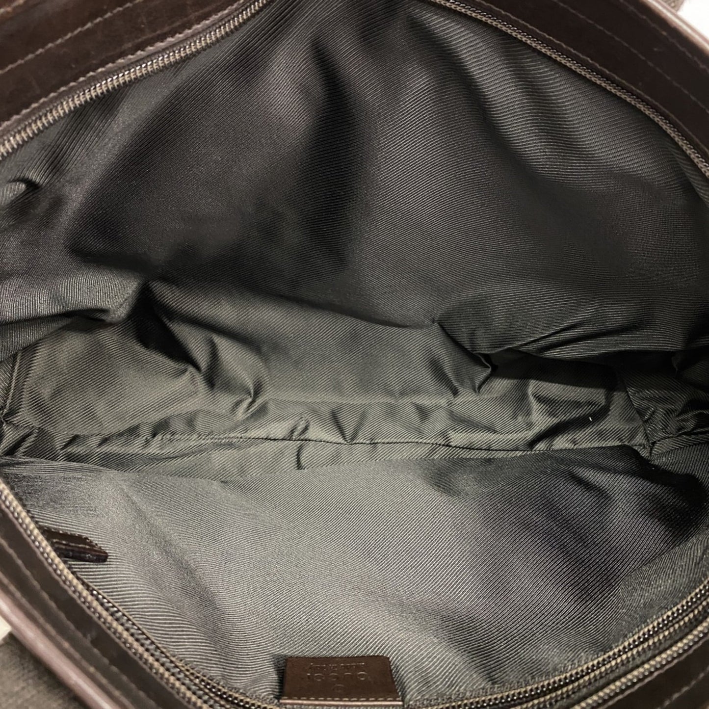 Gucci Brown Denim Tote Bag