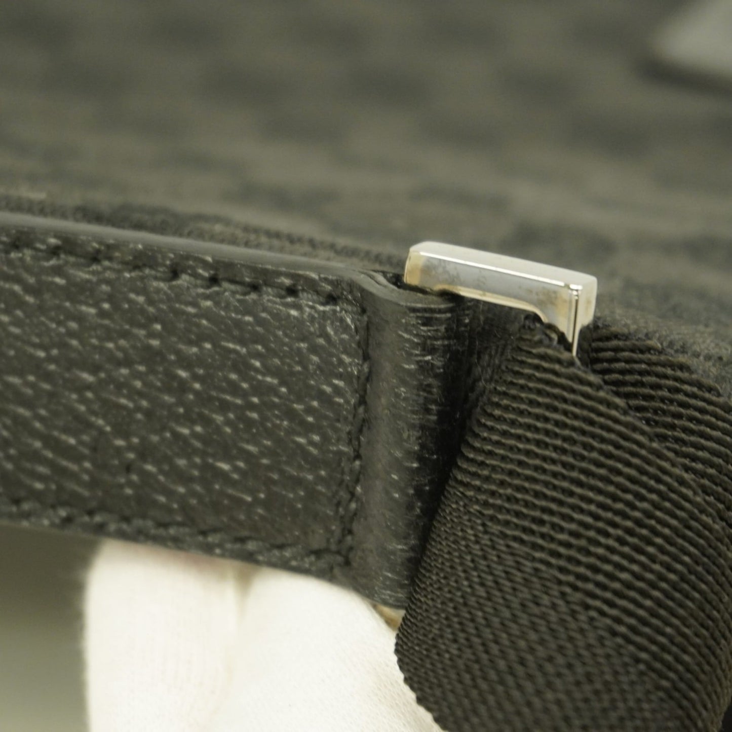 Gucci Black Canvas Shoulder Bag