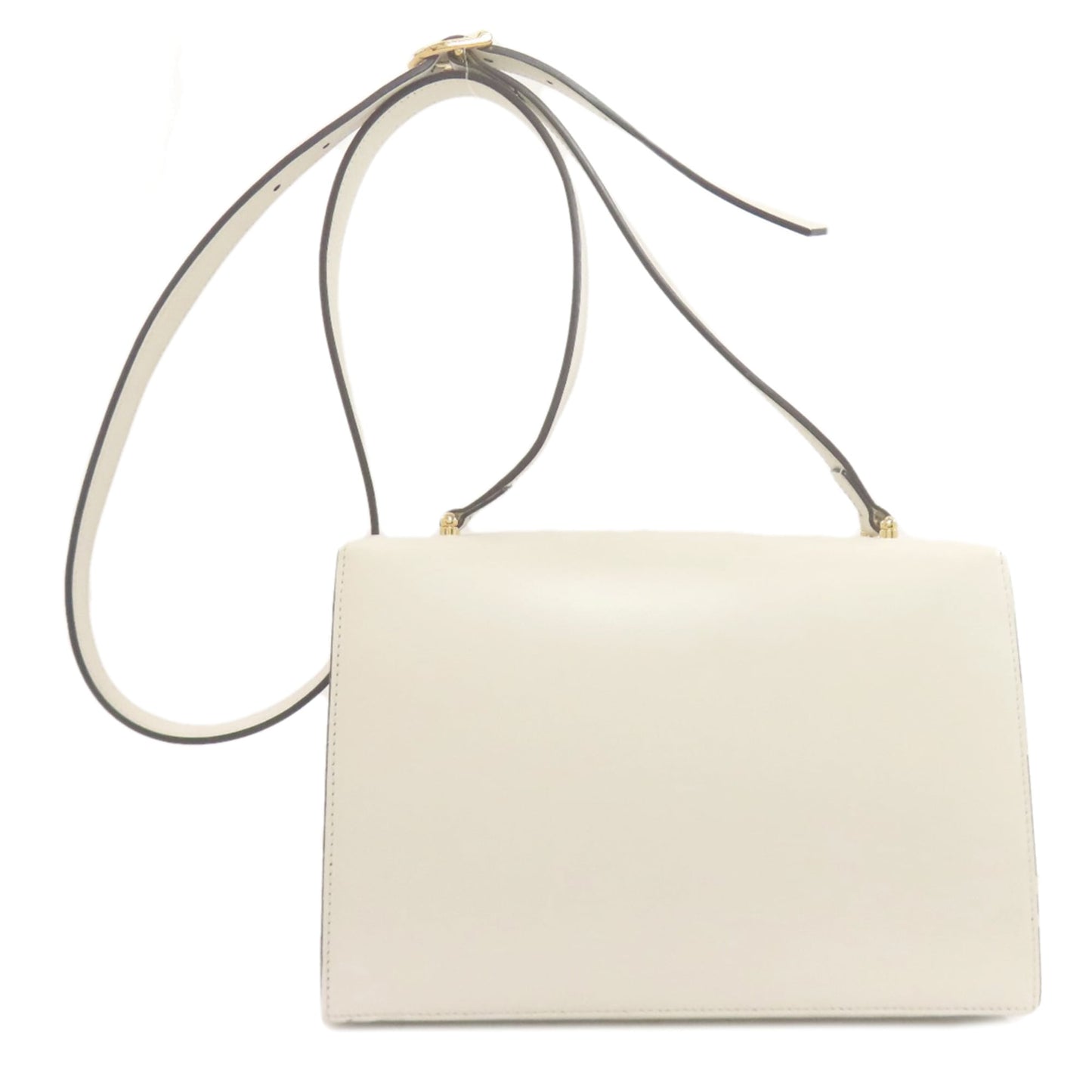 Gucci White Leather Shoulder Bag