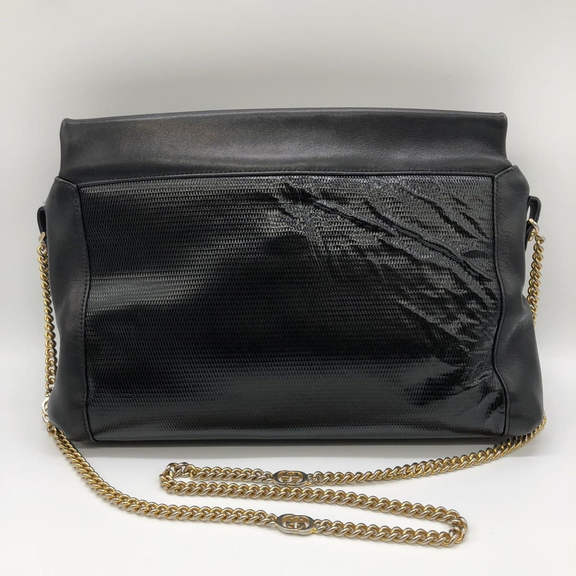 Gucci Black Leather Shoulder Bag