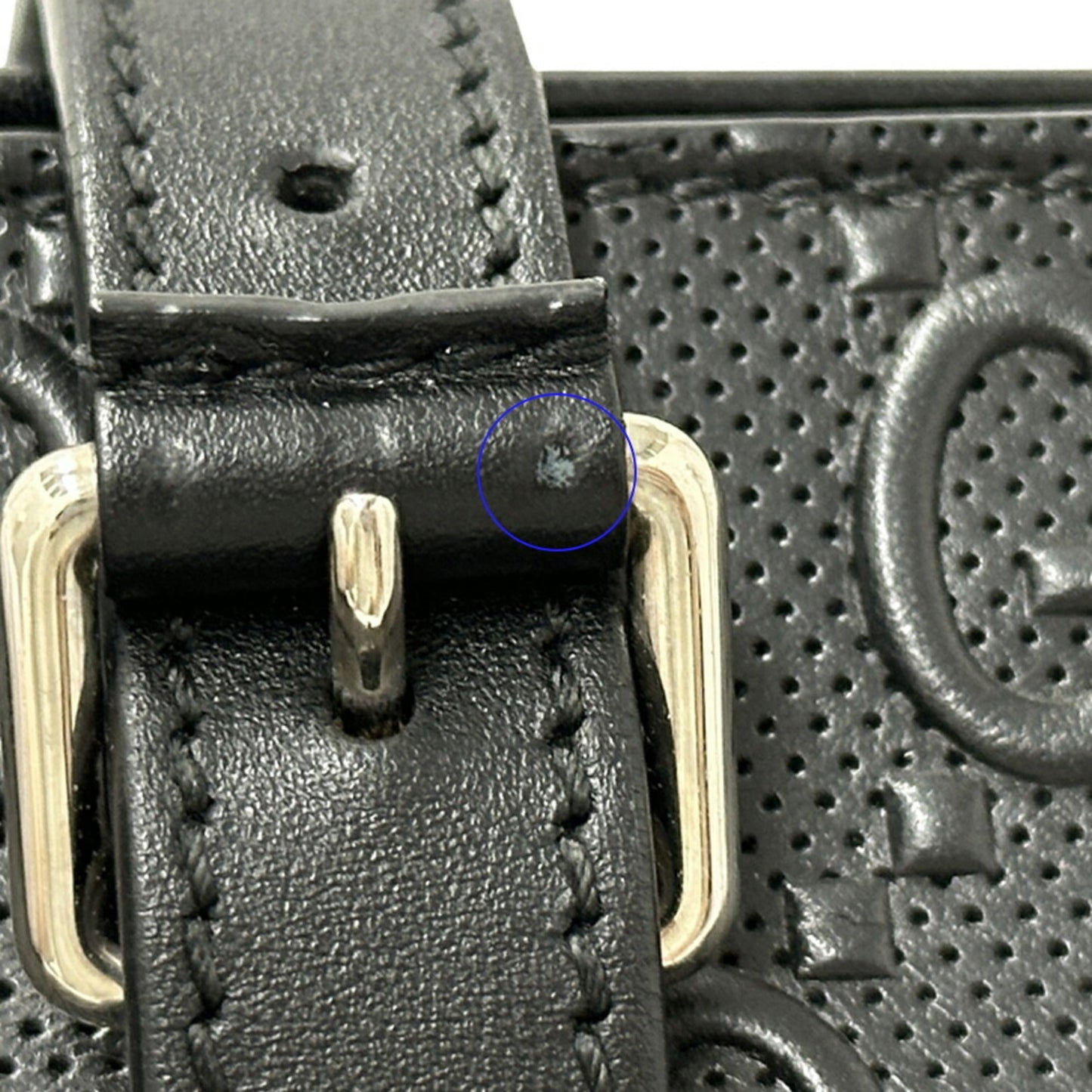 Gucci Black Leather Tote Bag