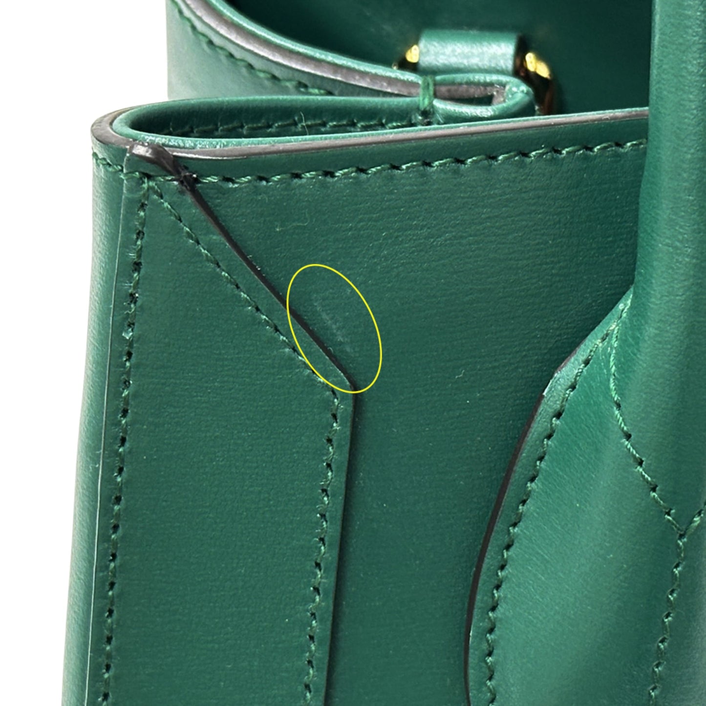 Gucci Green Leather Handbag Shoulder Bag
