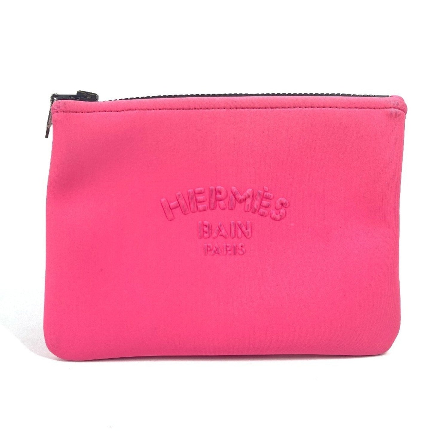 Hermes Polyamide Clutch Bag Pink