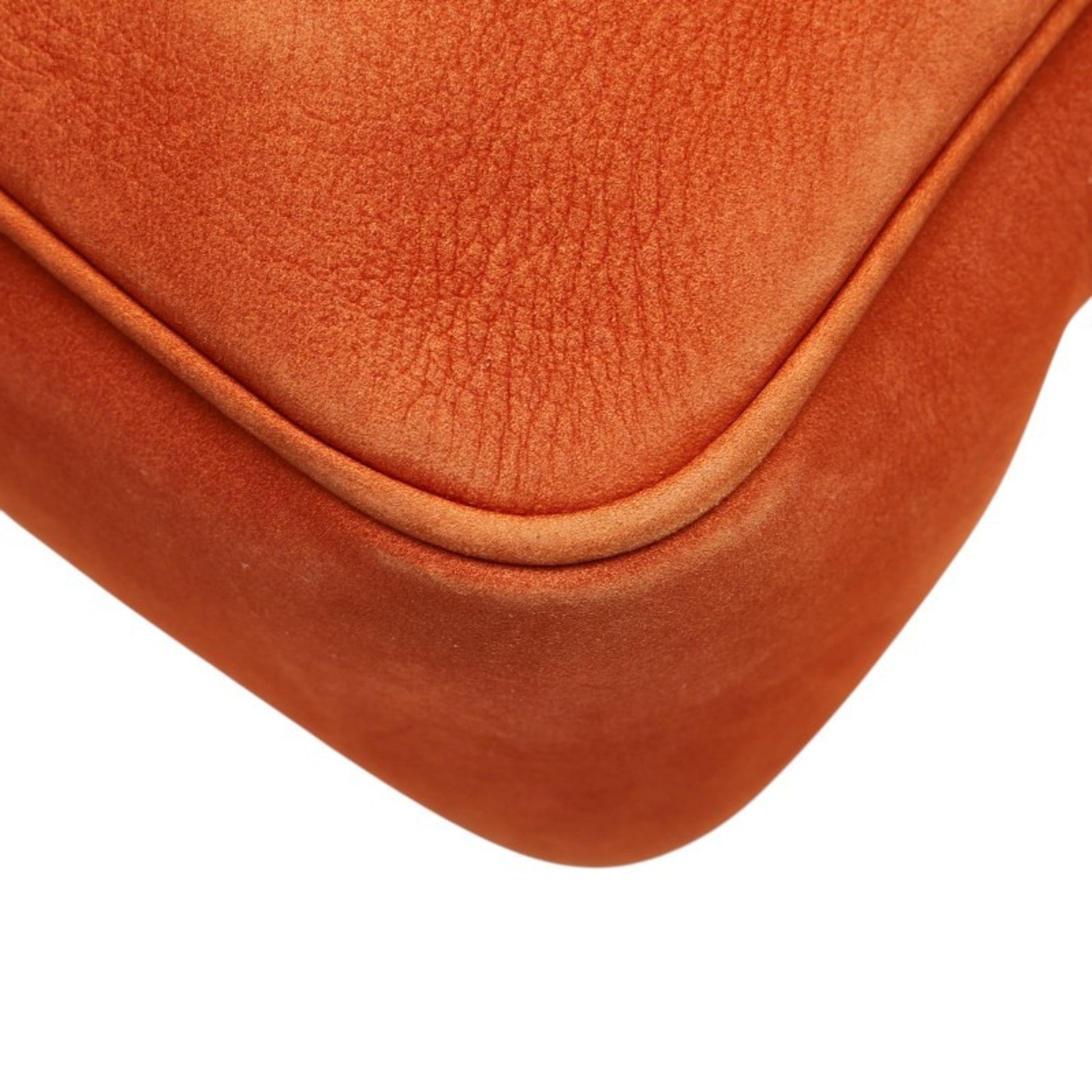 Gucci Brown Orange Leather Shoulder Bag