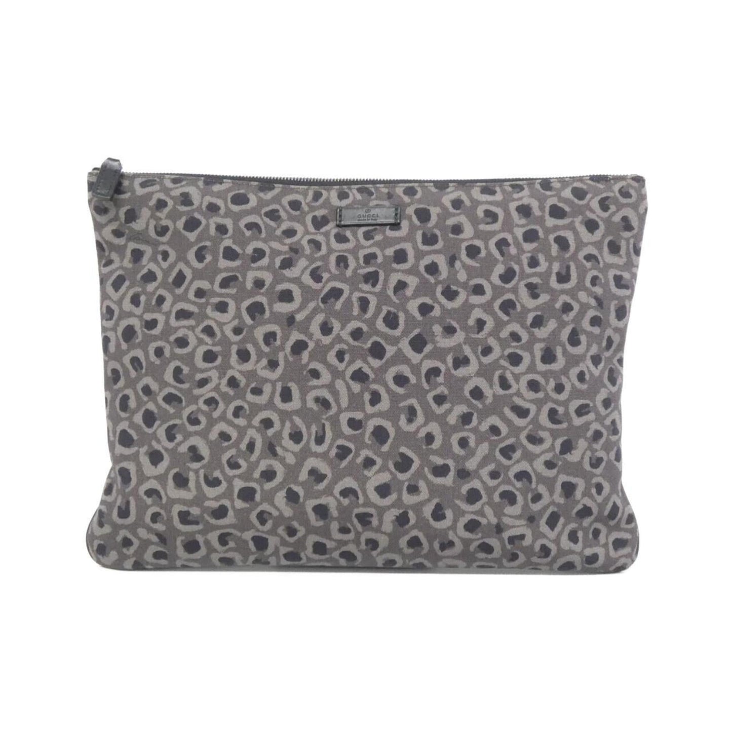 Gucci Gray Nylon Canvas Handbag