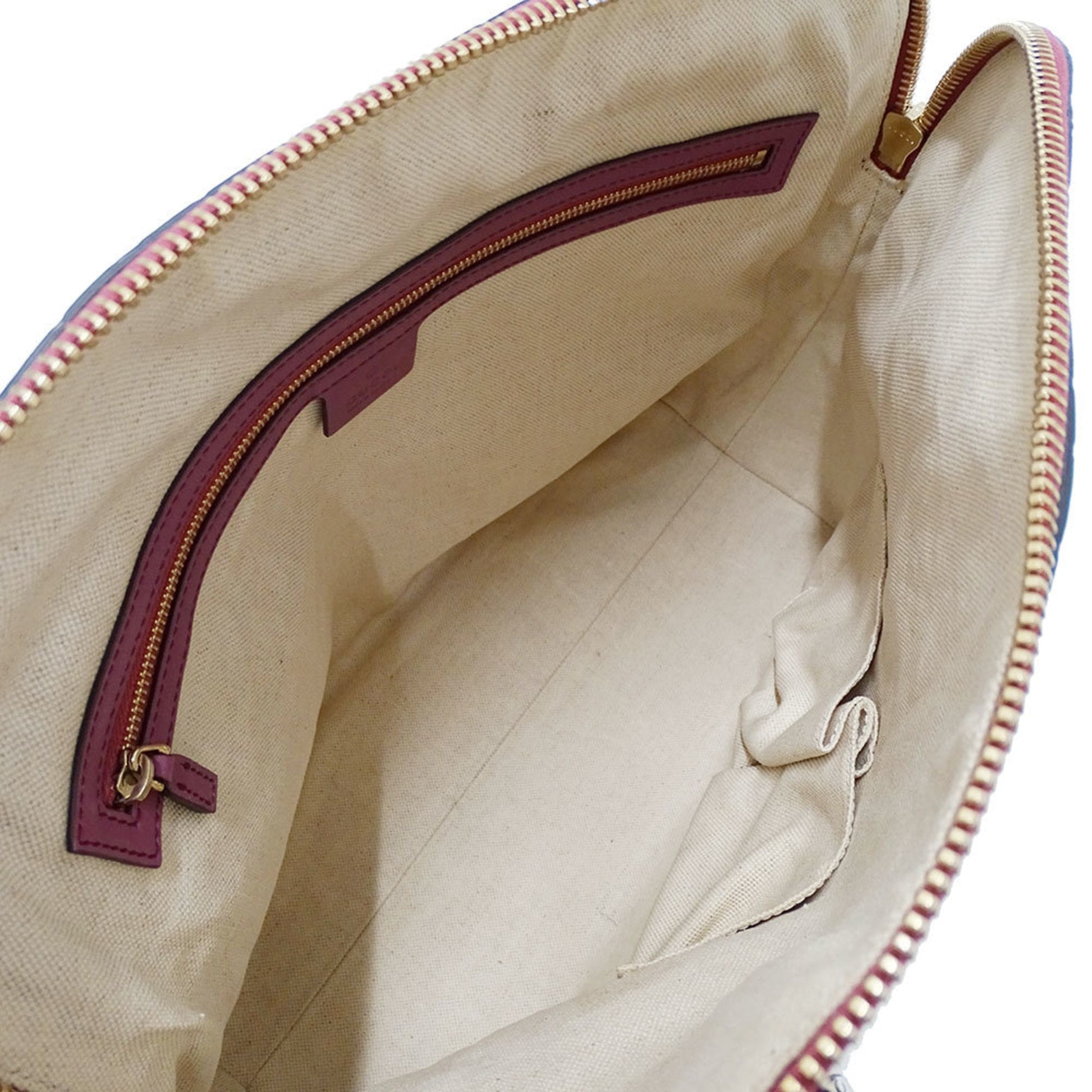 Gucci Purple Leather Tote Bag