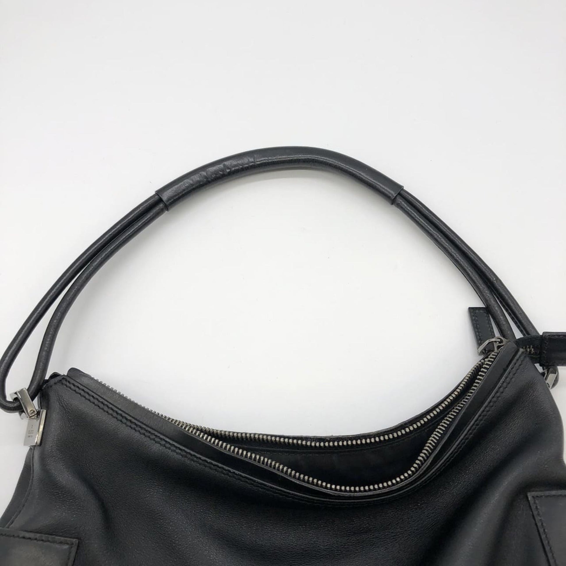 Gucci Black Leather Handbag Shoulder Bag