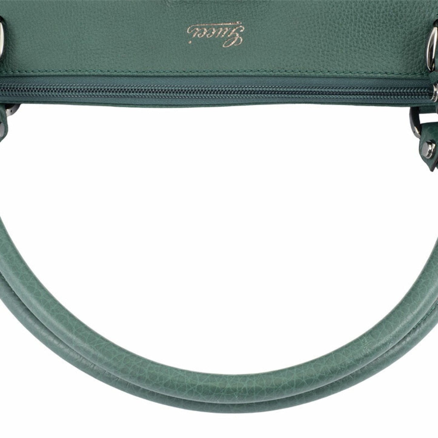 Gucci Abbey Green Leather Shoulder Bag Tote Bag