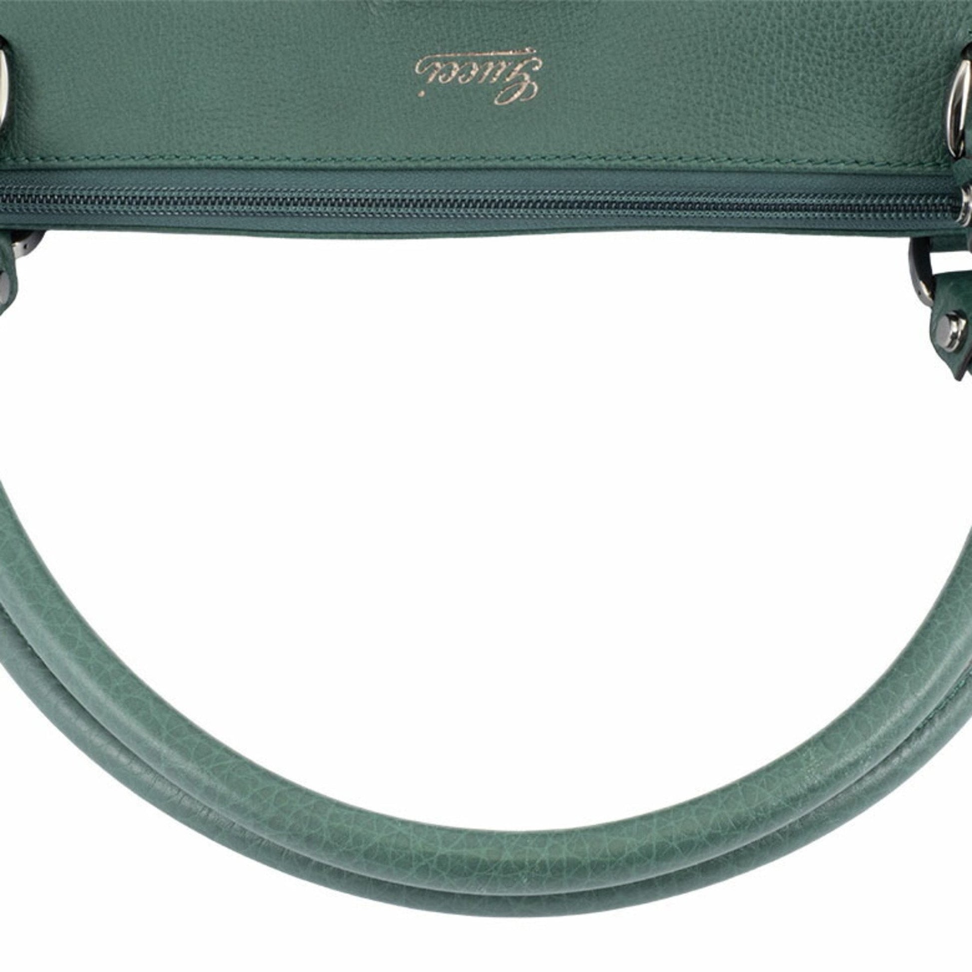 Gucci Abbey Green Leather Shoulder Bag Tote Bag