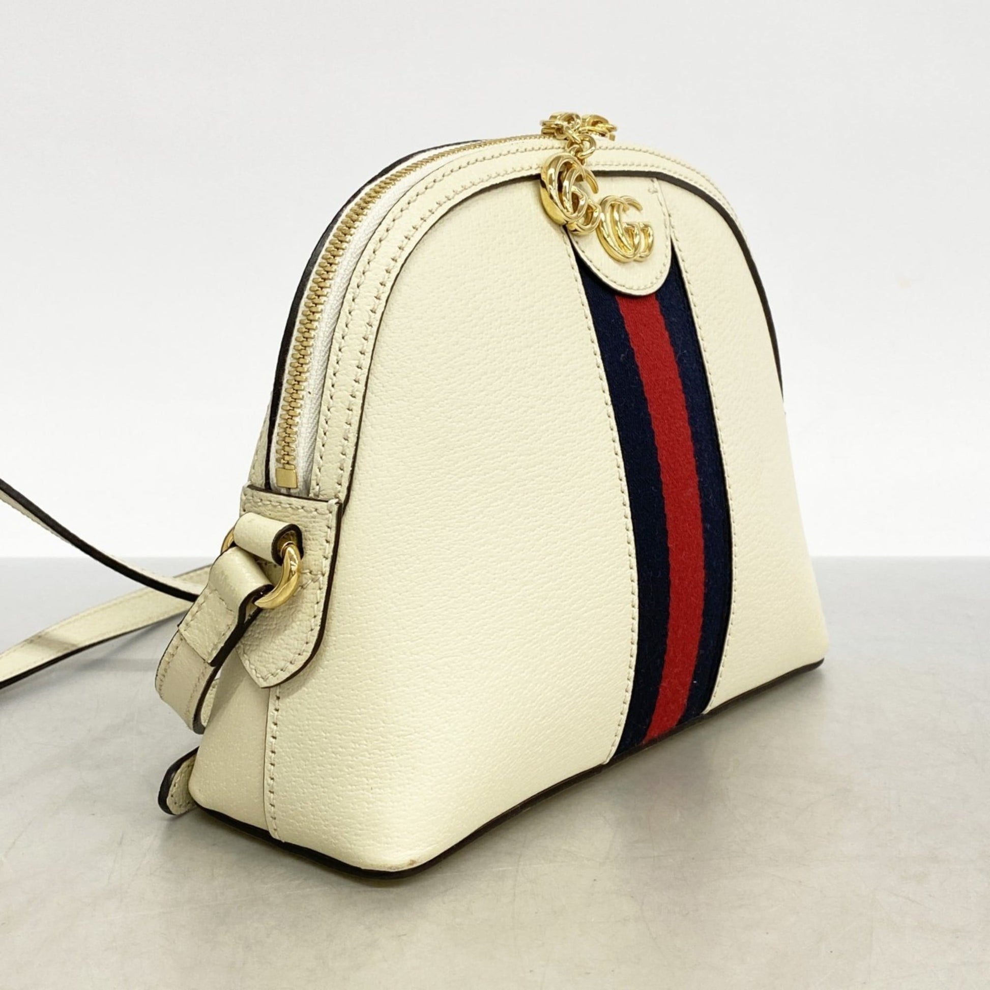 Gucci Ivory Leather Shoulder Bag