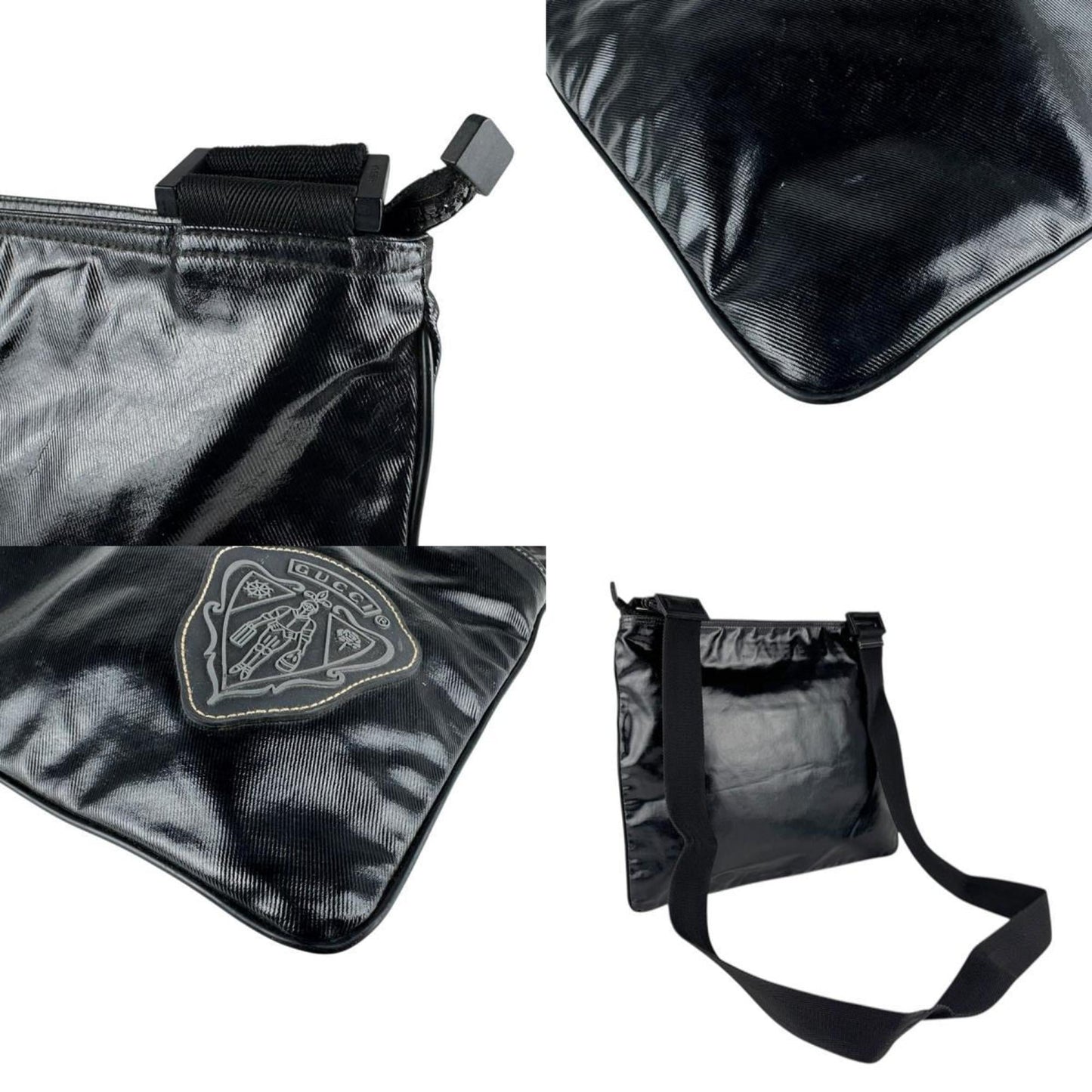 Gucci Black Pvc Shoulder Bag