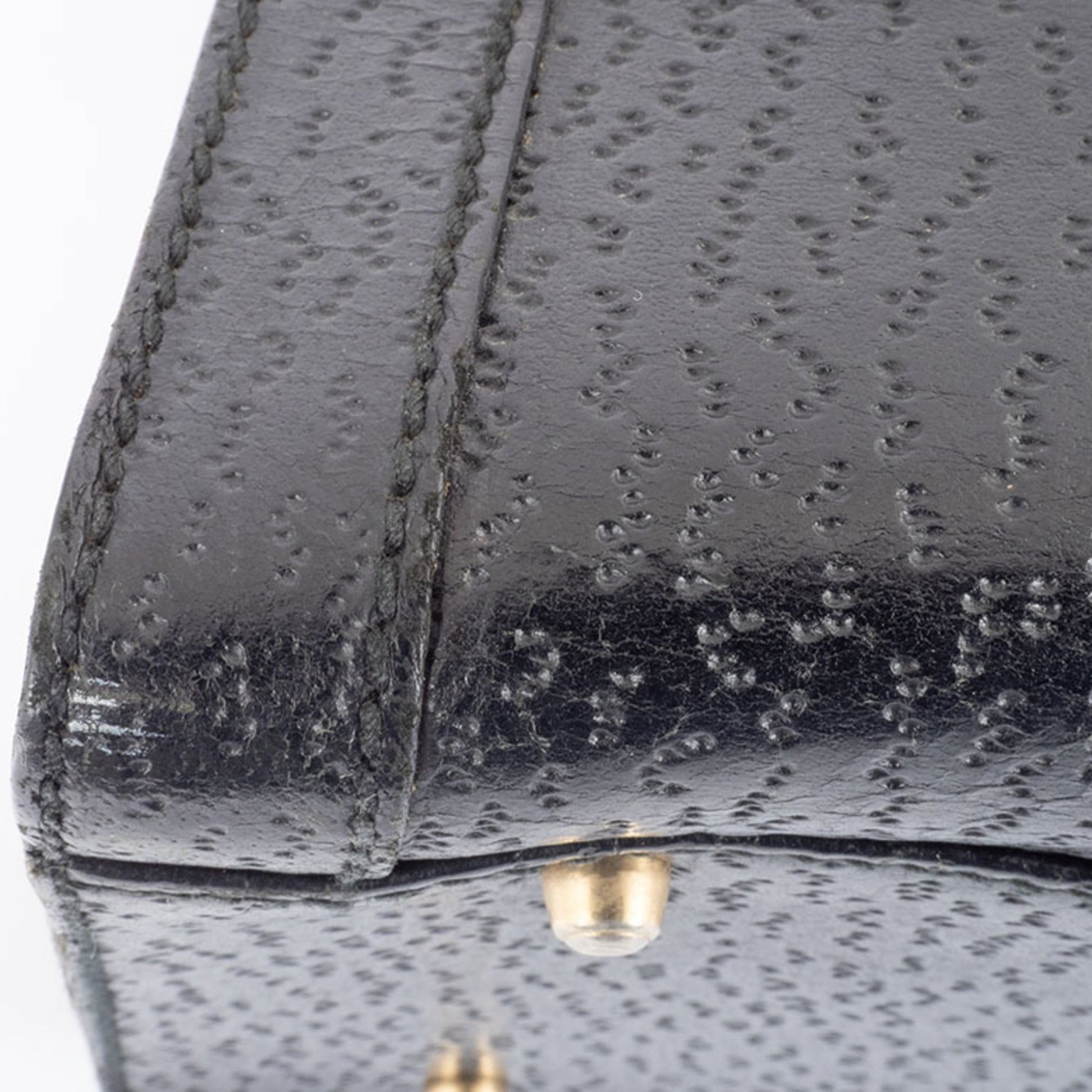 Gucci Black Leather Tote Bag
