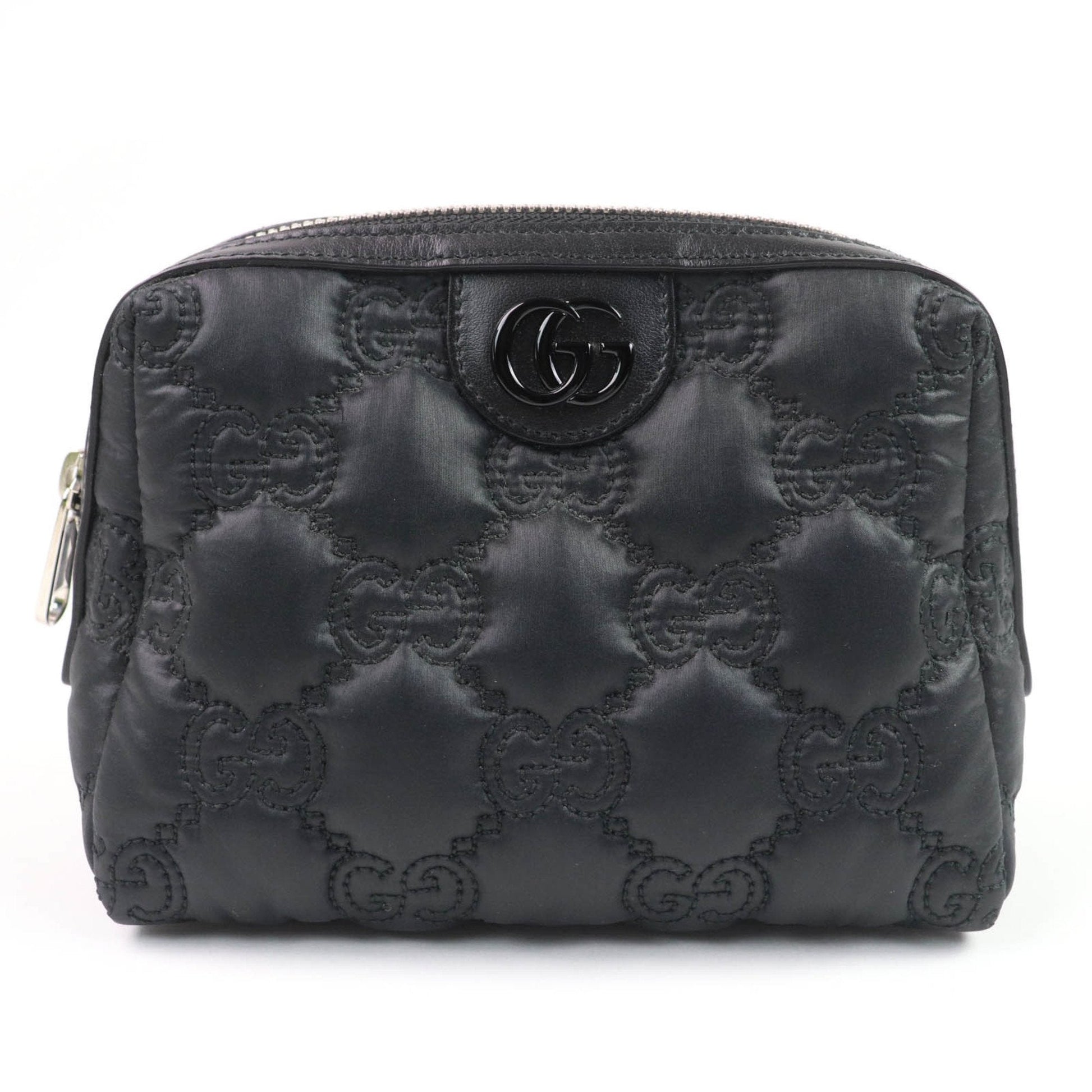 Gucci Black Purple Nylon Pouch