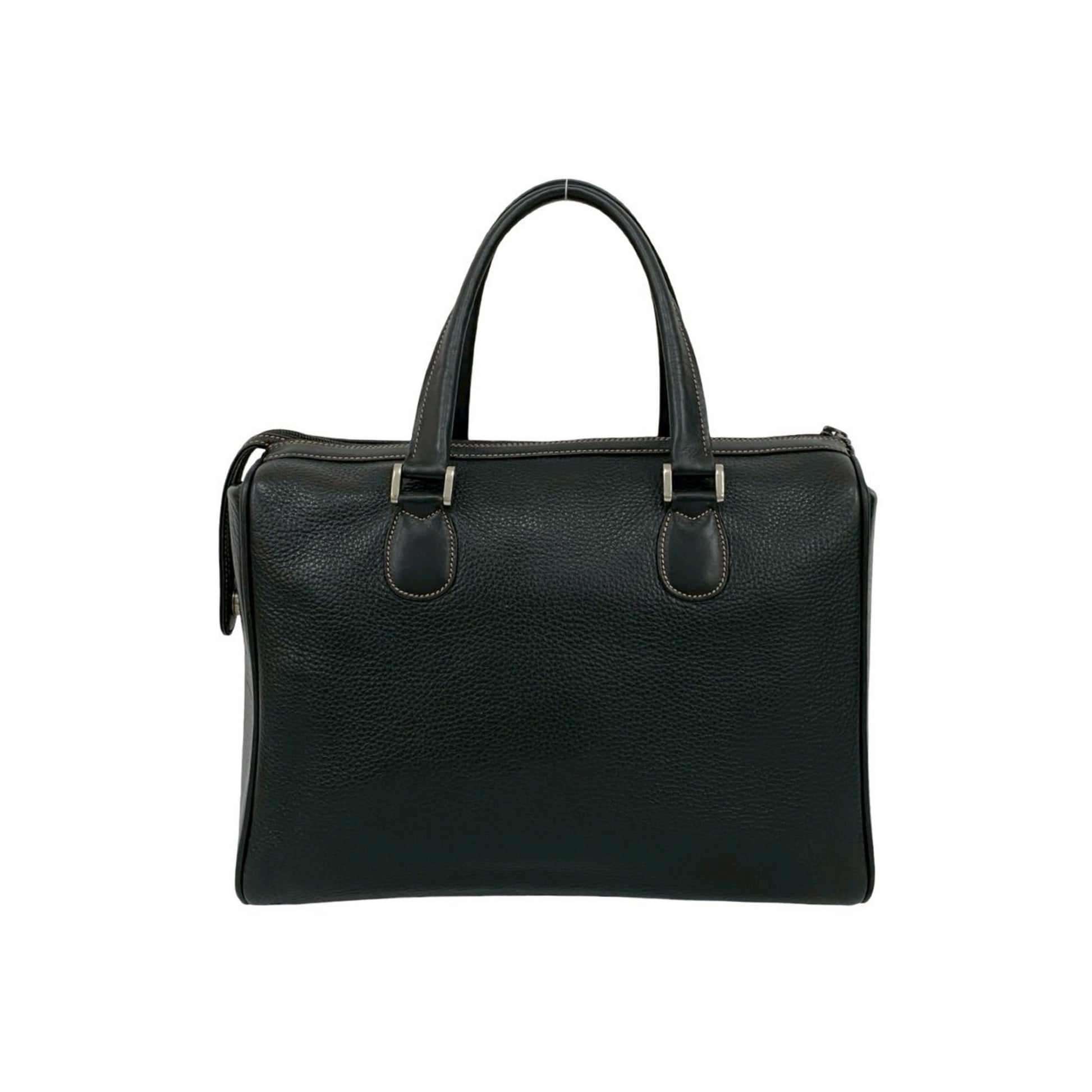 Gucci Black Leather Boston Bag Handbag