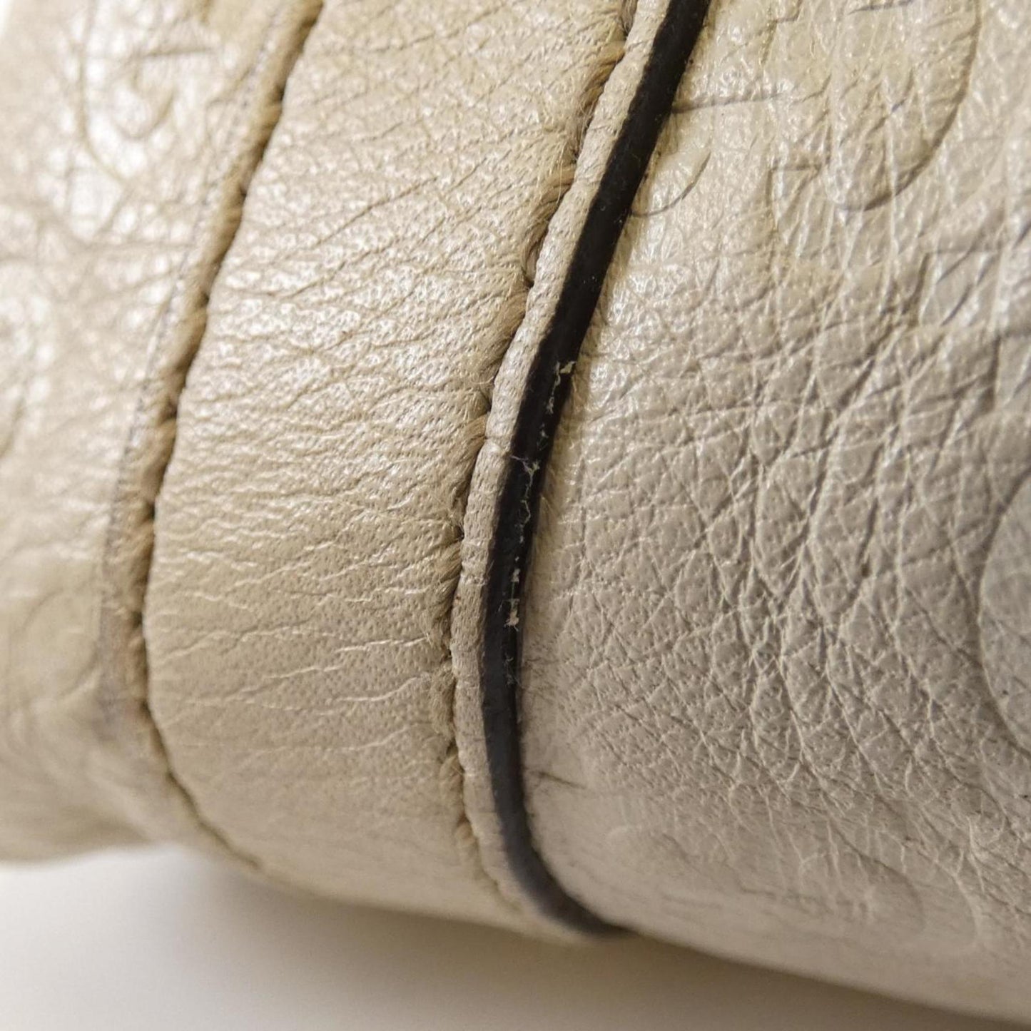 Gucci Ivory Leather Handbag
