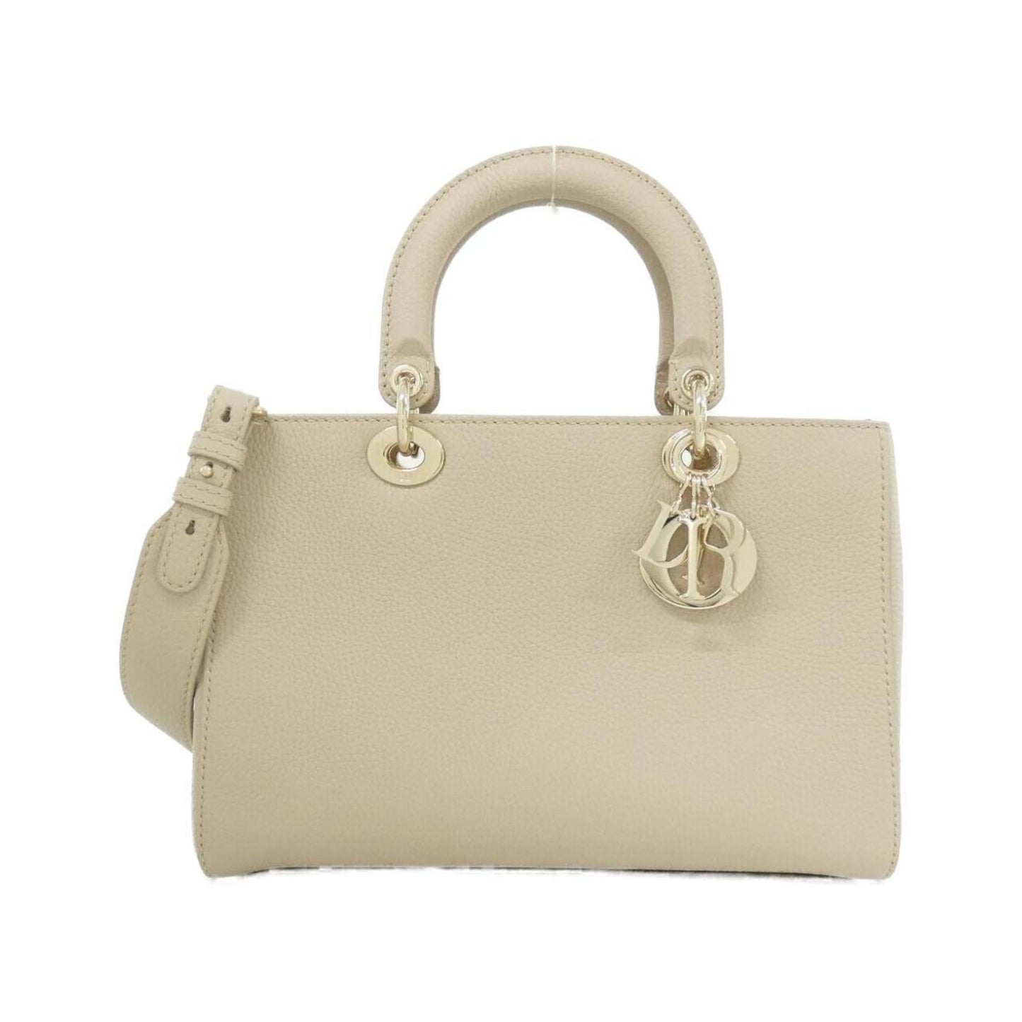 Dior Handbag Christian 4 Leather Beige