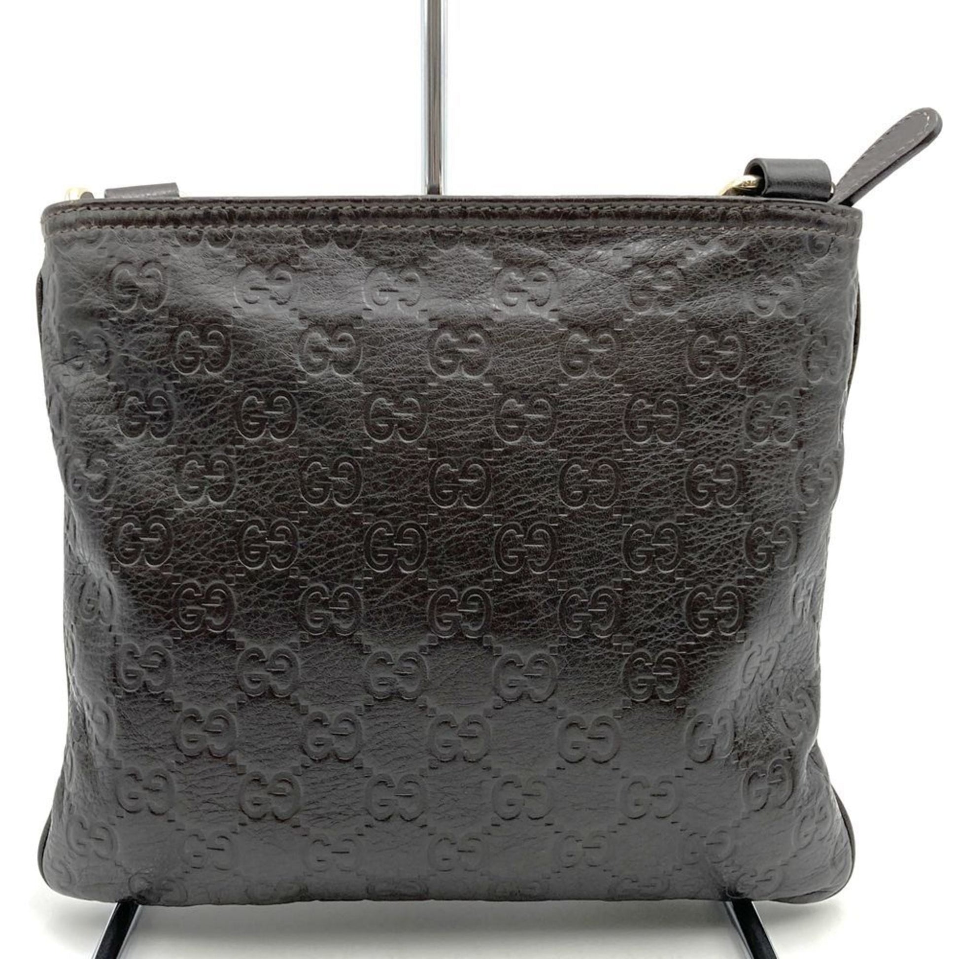 Gucci Brown Leather Shoulder Bag