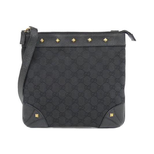 Gucci Black Gg Canvas Shoulder Bag