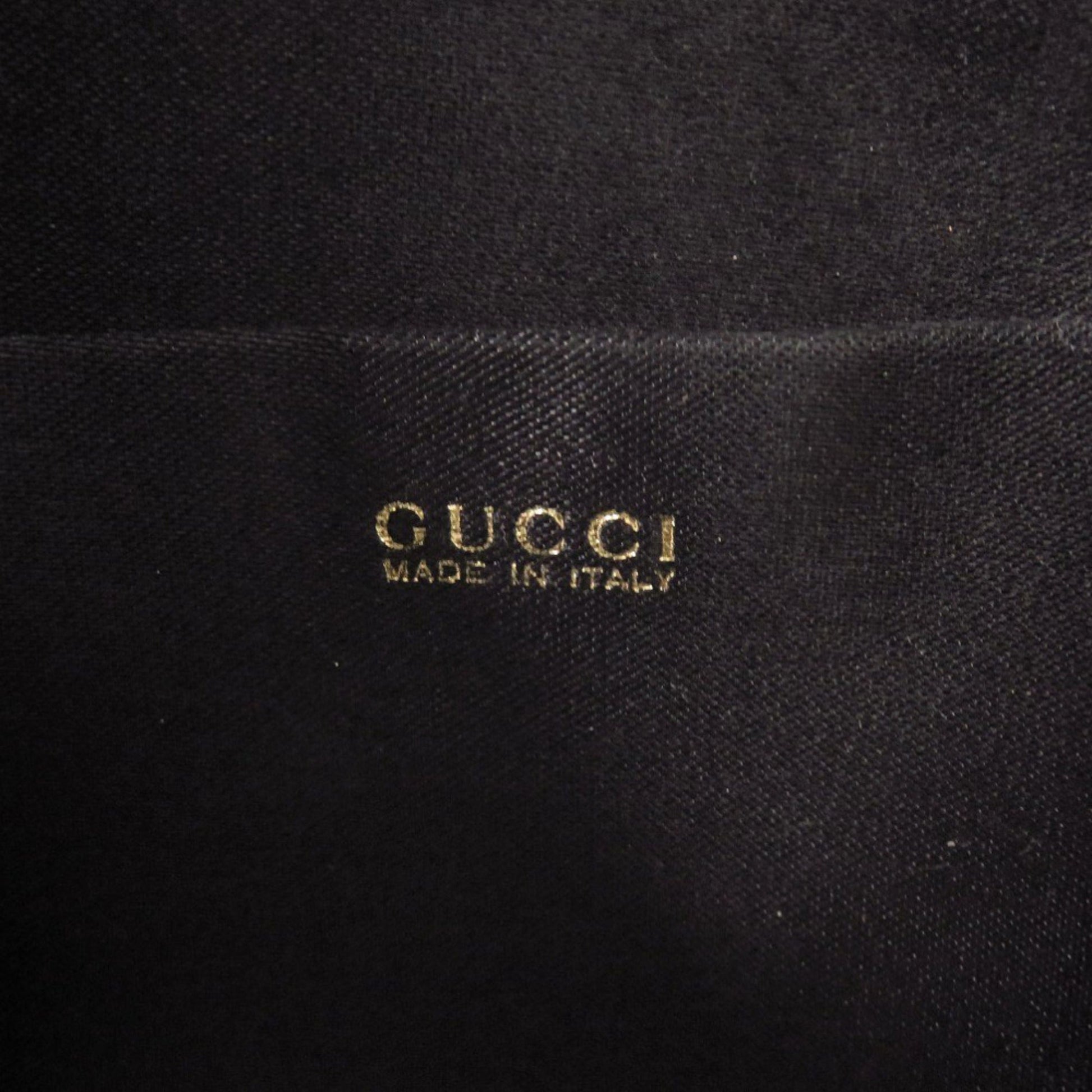 Gucci Black Satin Rhinestone Backpack