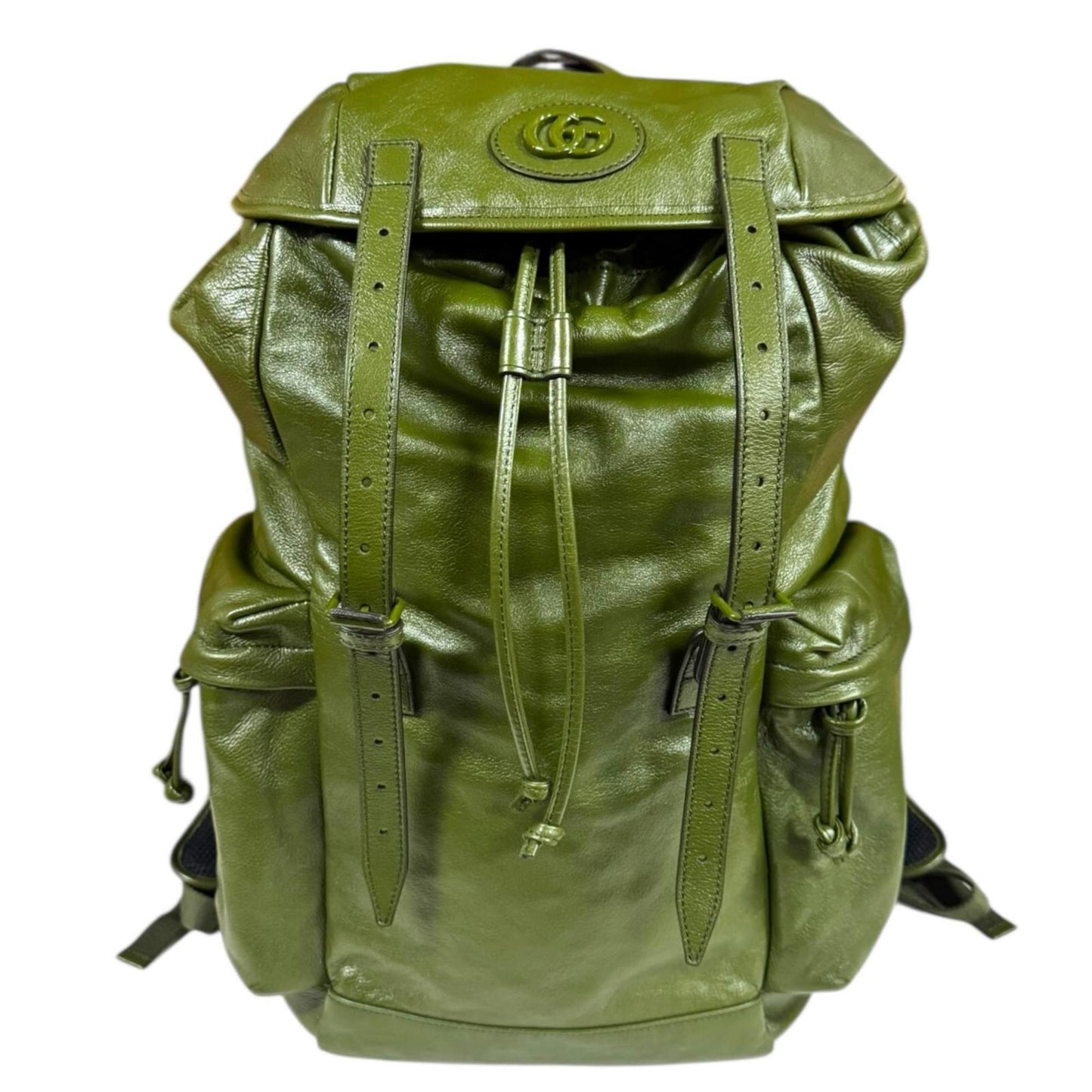 Gucci Green Leather Backpack