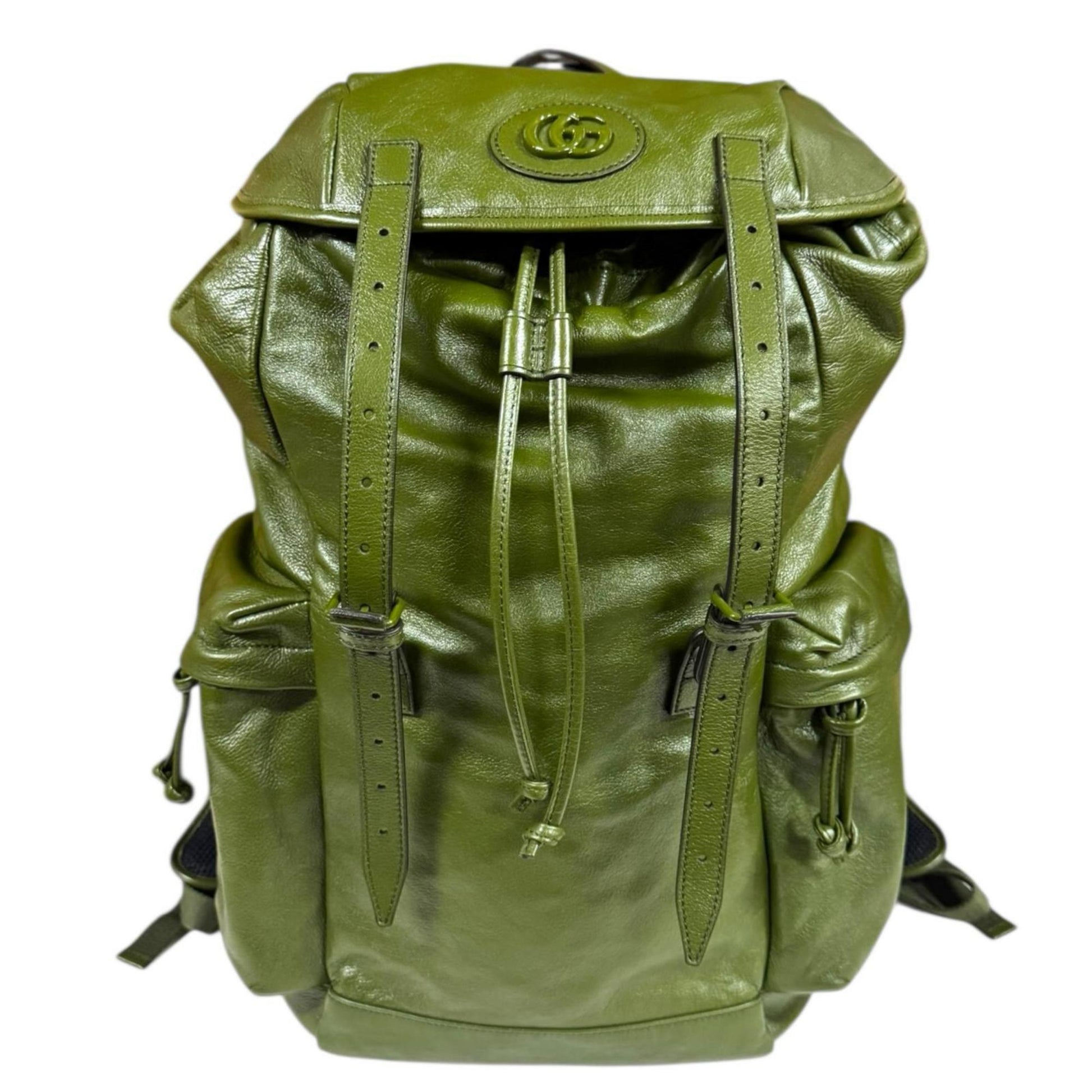 Gucci Green Leather Backpack