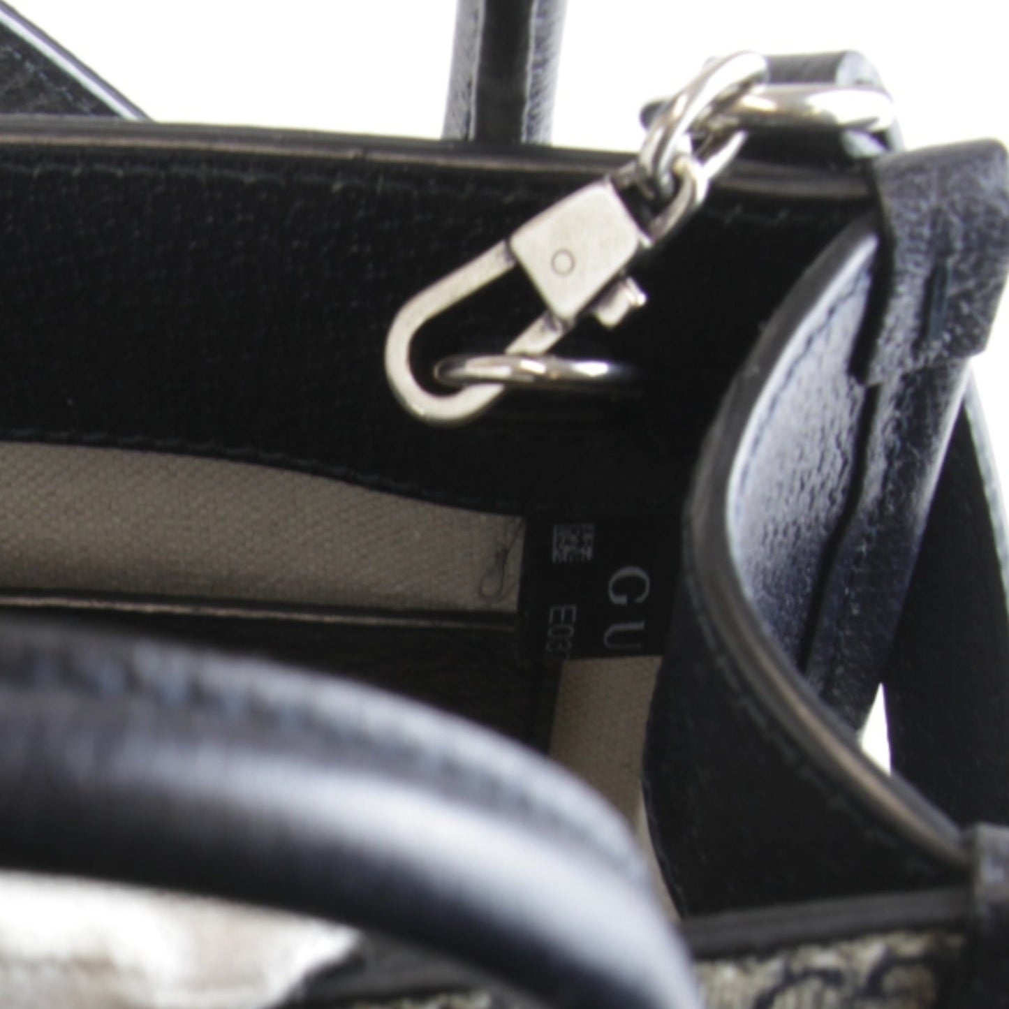 Gucci Black Leather Tote Bag