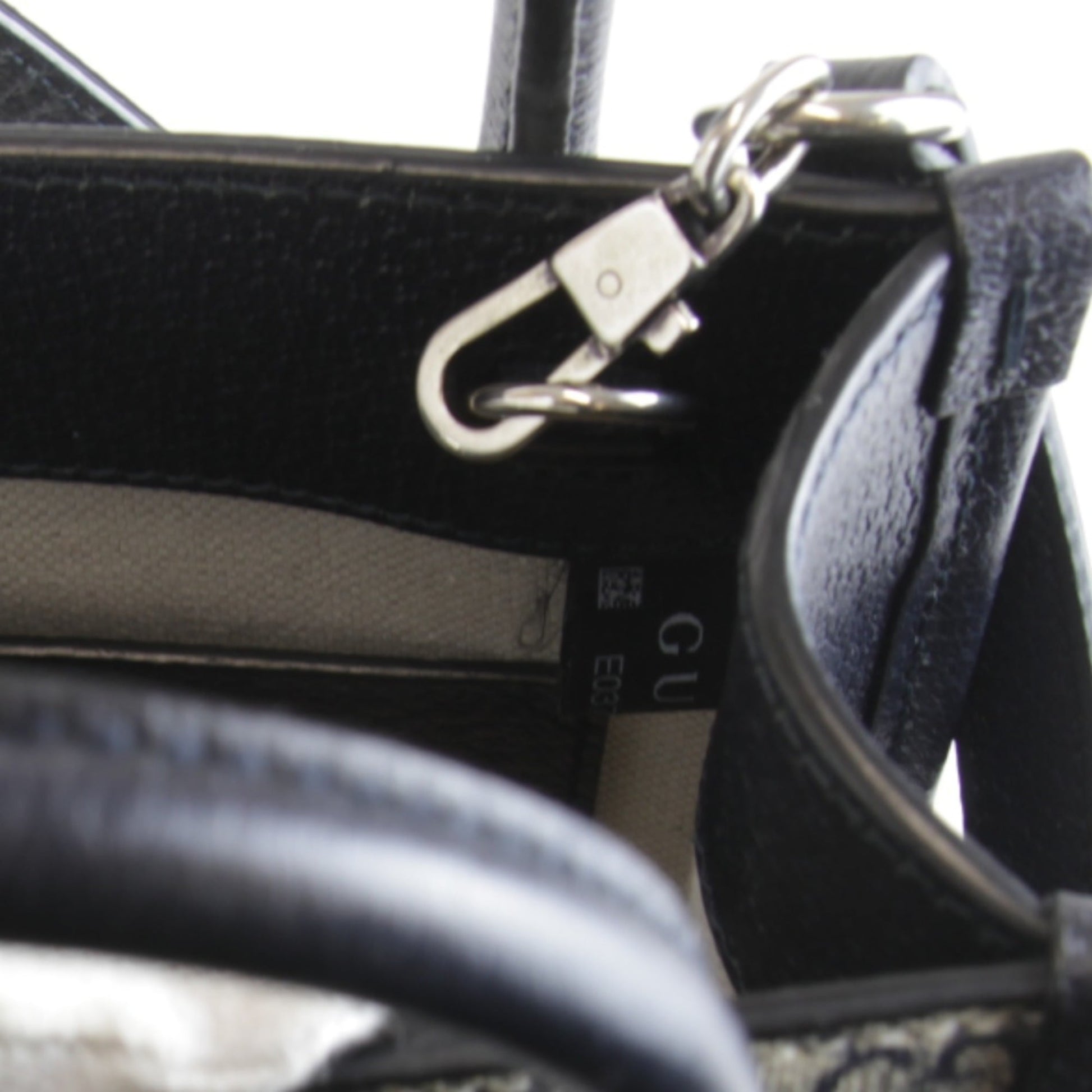 Gucci Black Leather Tote Bag