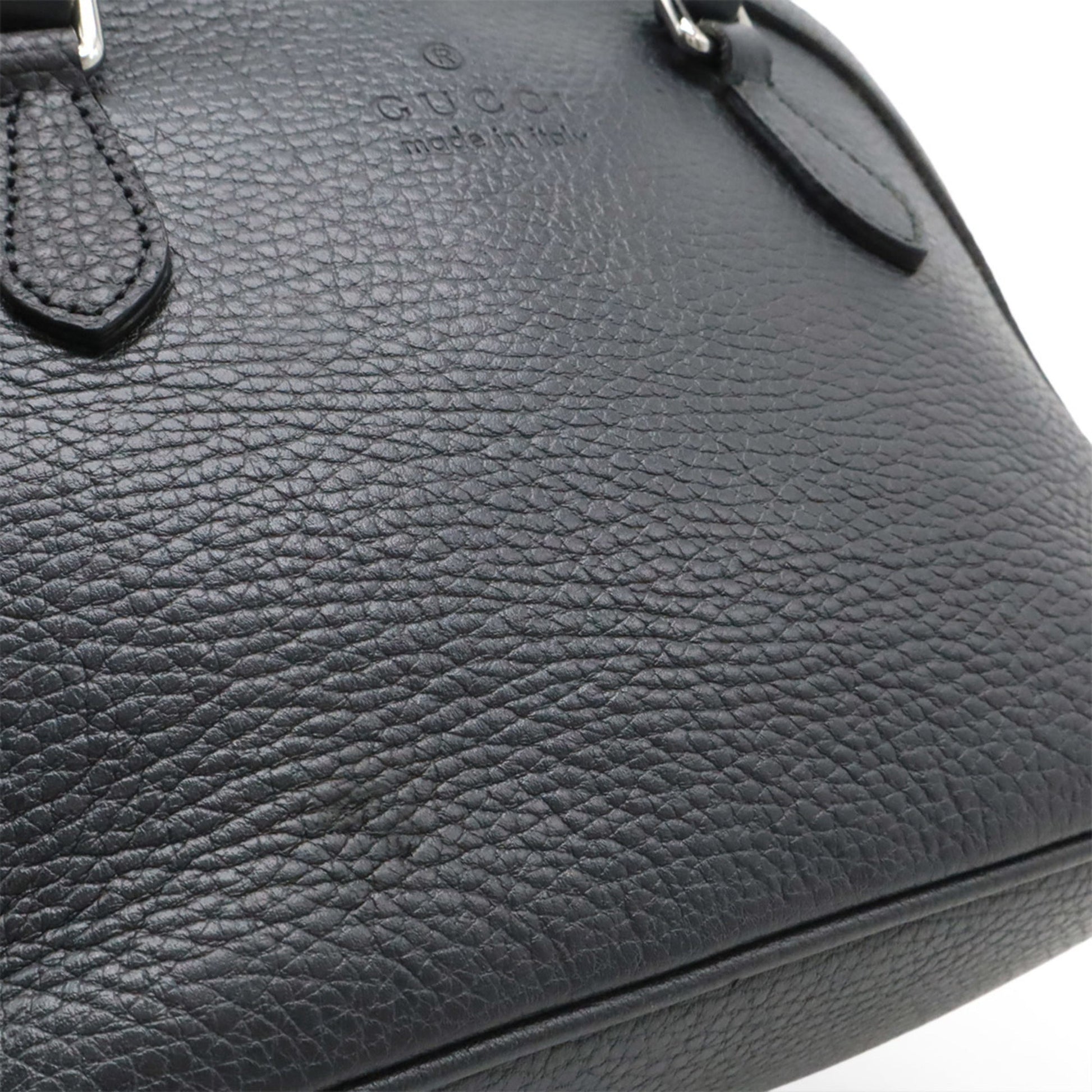 Gucci Black Leather Handbag Shoulder Bag