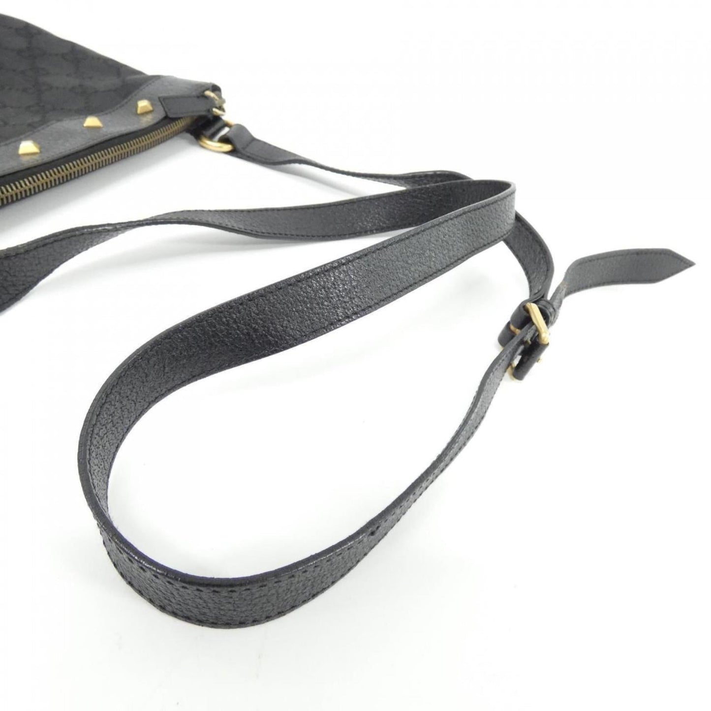 Gucci Black Gg Canvas Shoulder Bag
