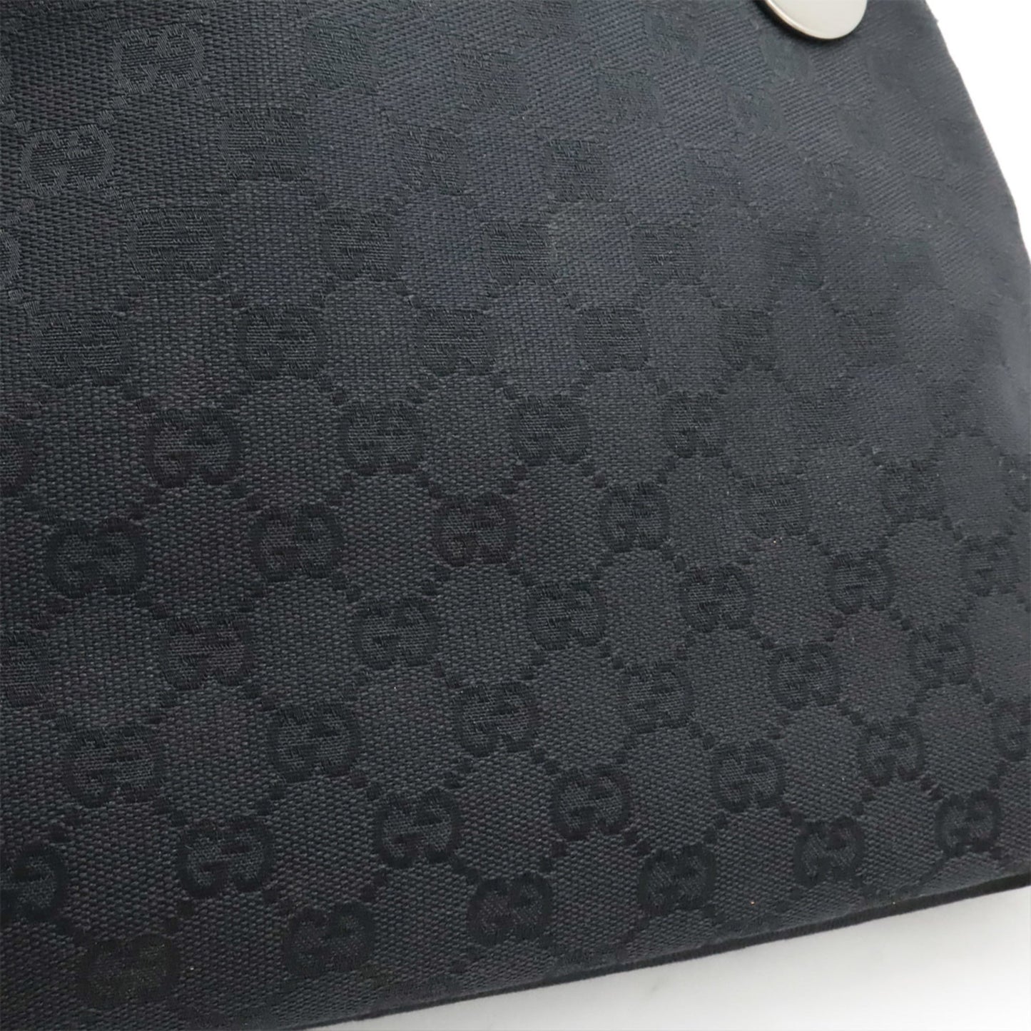 Gucci Black Gg Canvas Shoulder Bag Tote Bag