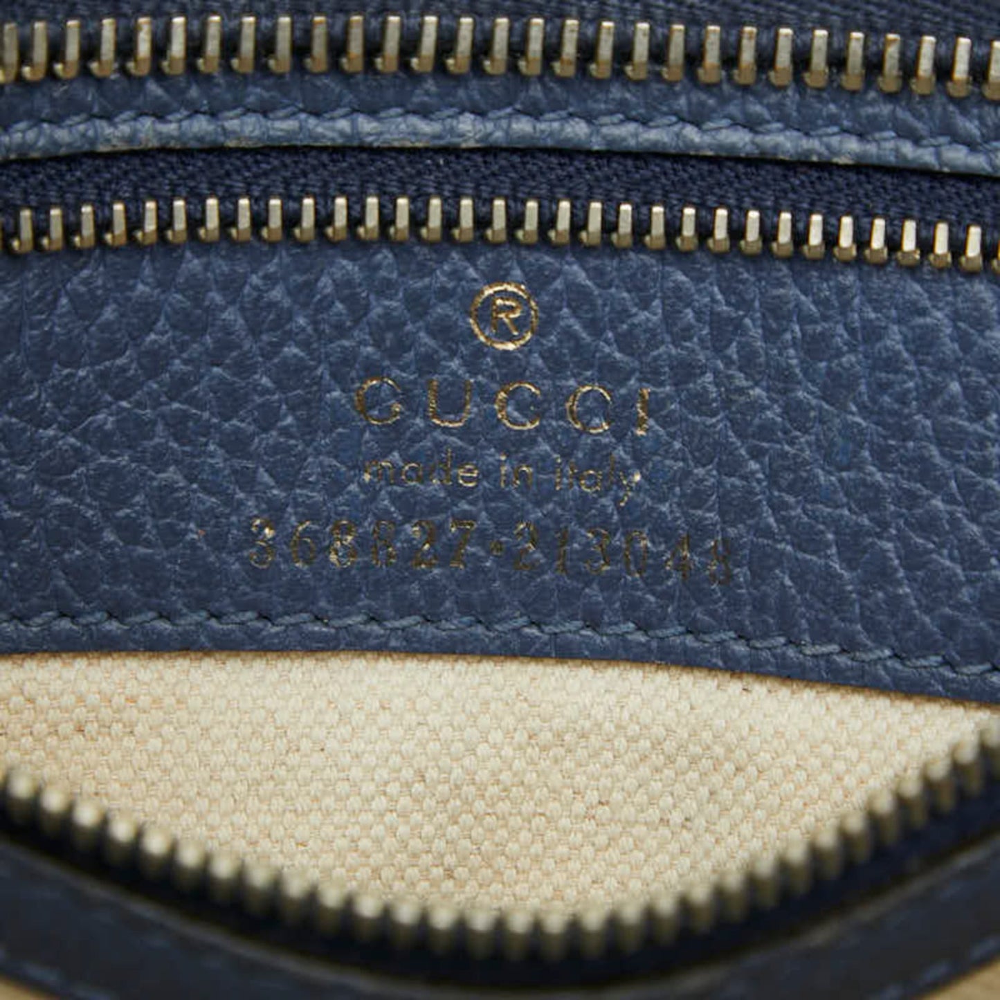 Gucci Blue Leather Handbag
