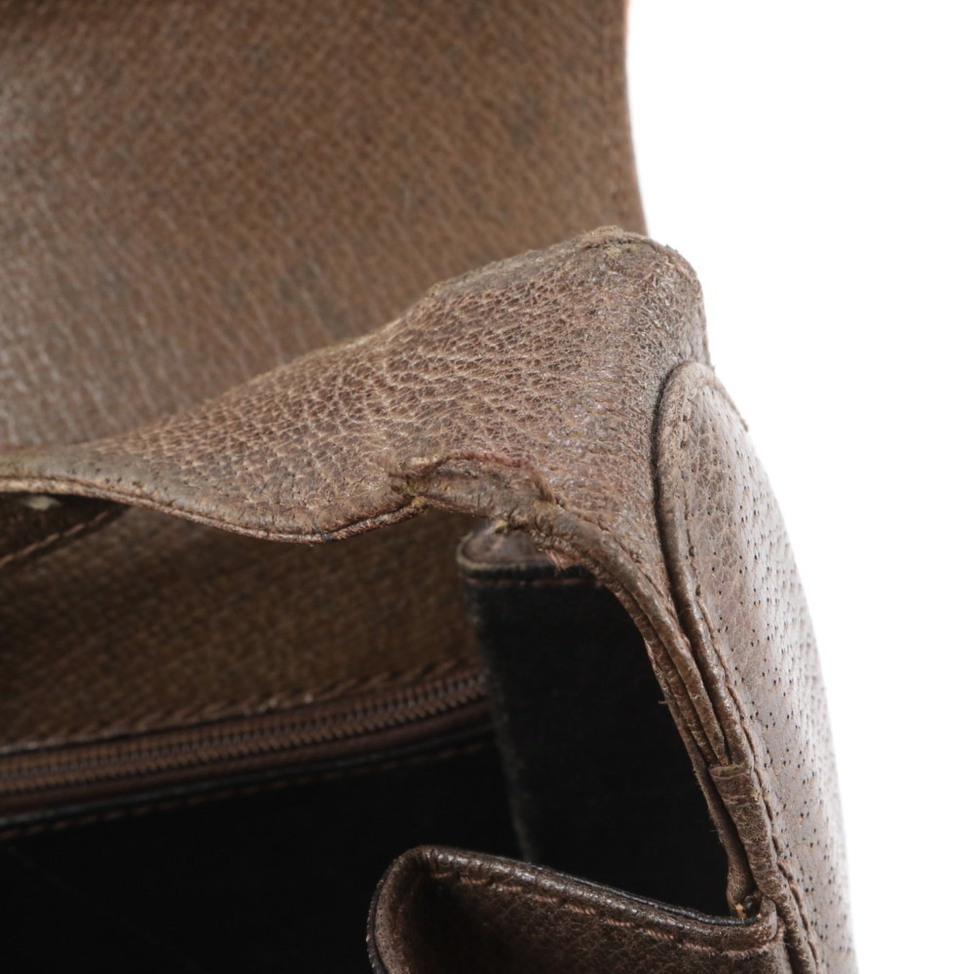 Gucci Brown Leather Shoulder Bag