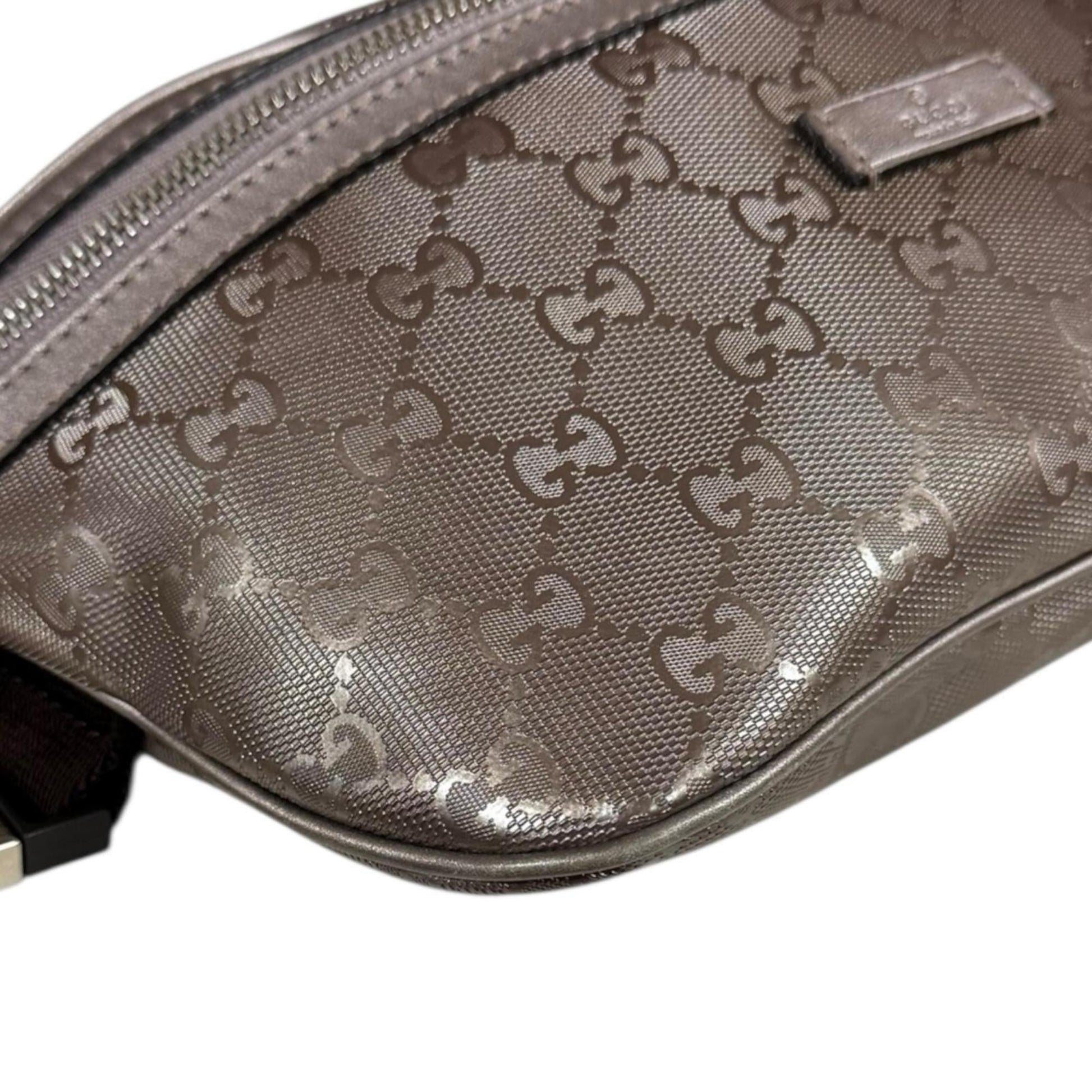 Gucci Silver Pvc Sling Bag