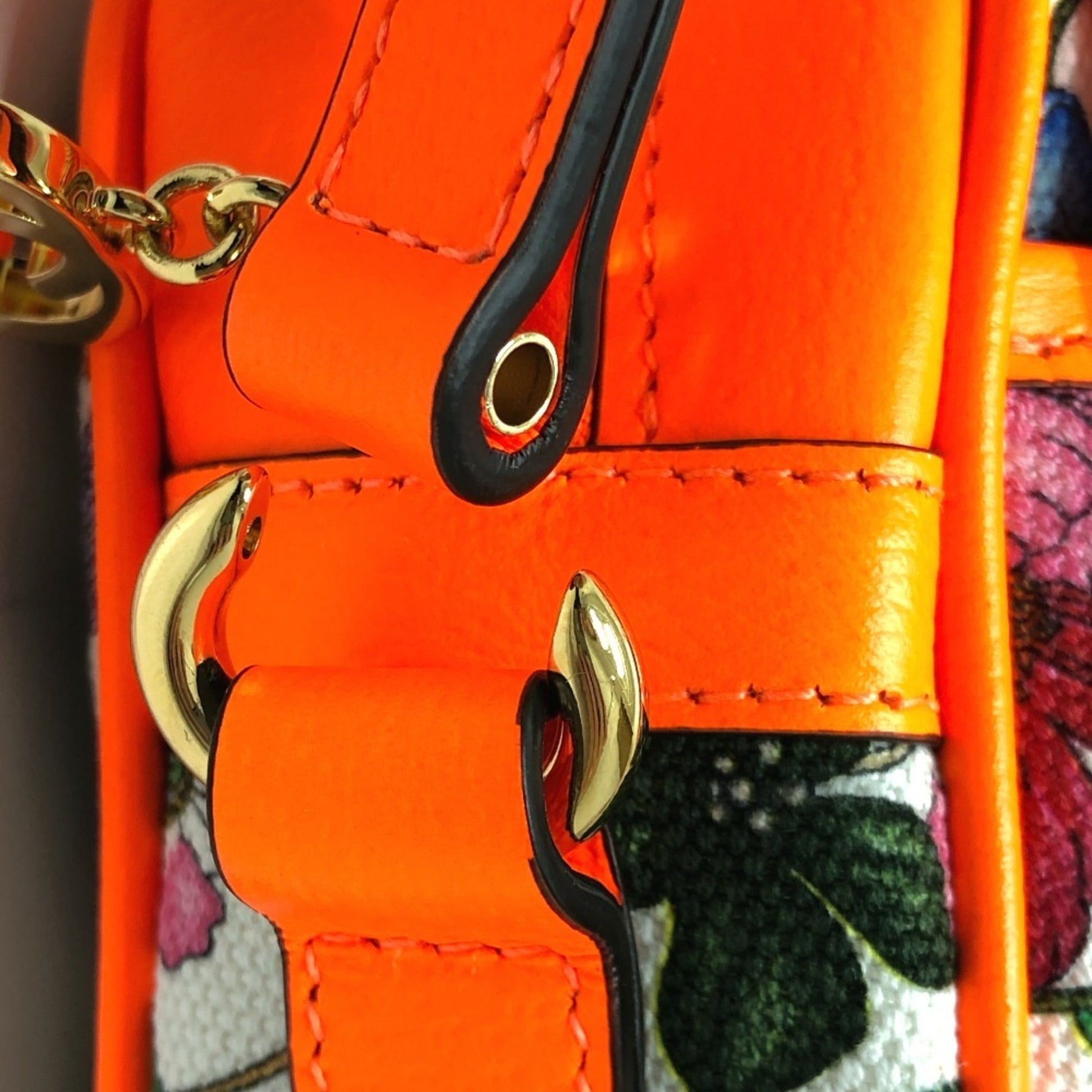 Gucci Multi-Color Canvas Leather Shoulder Bag