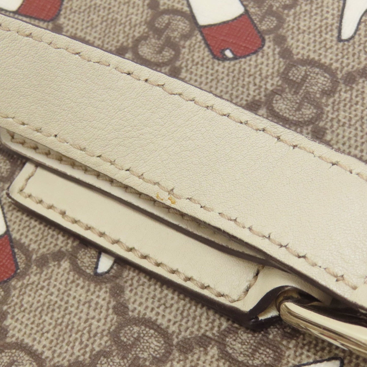 Gucci Brown White Pvc Handbag