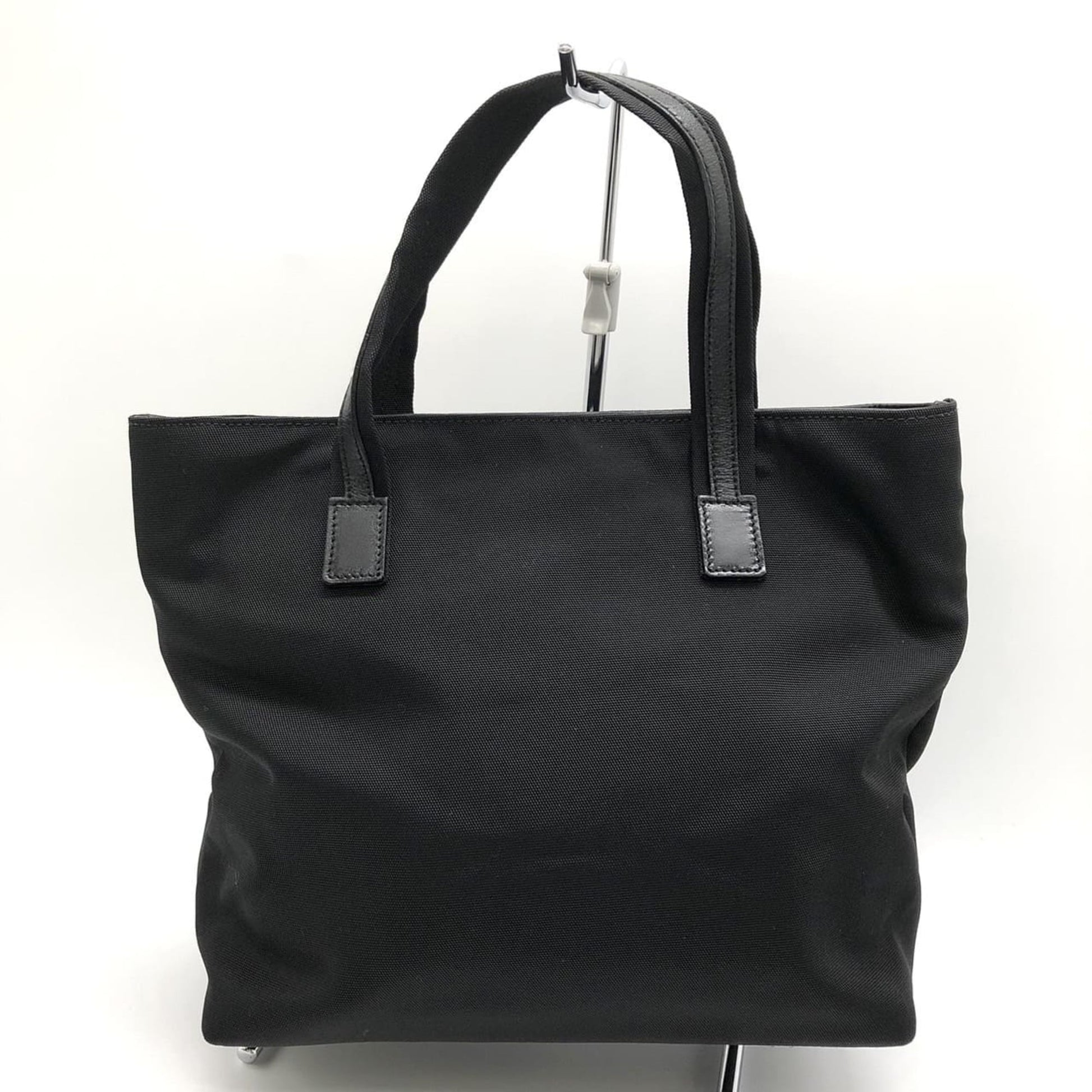 Gucci Black Nylon Leather Handbag