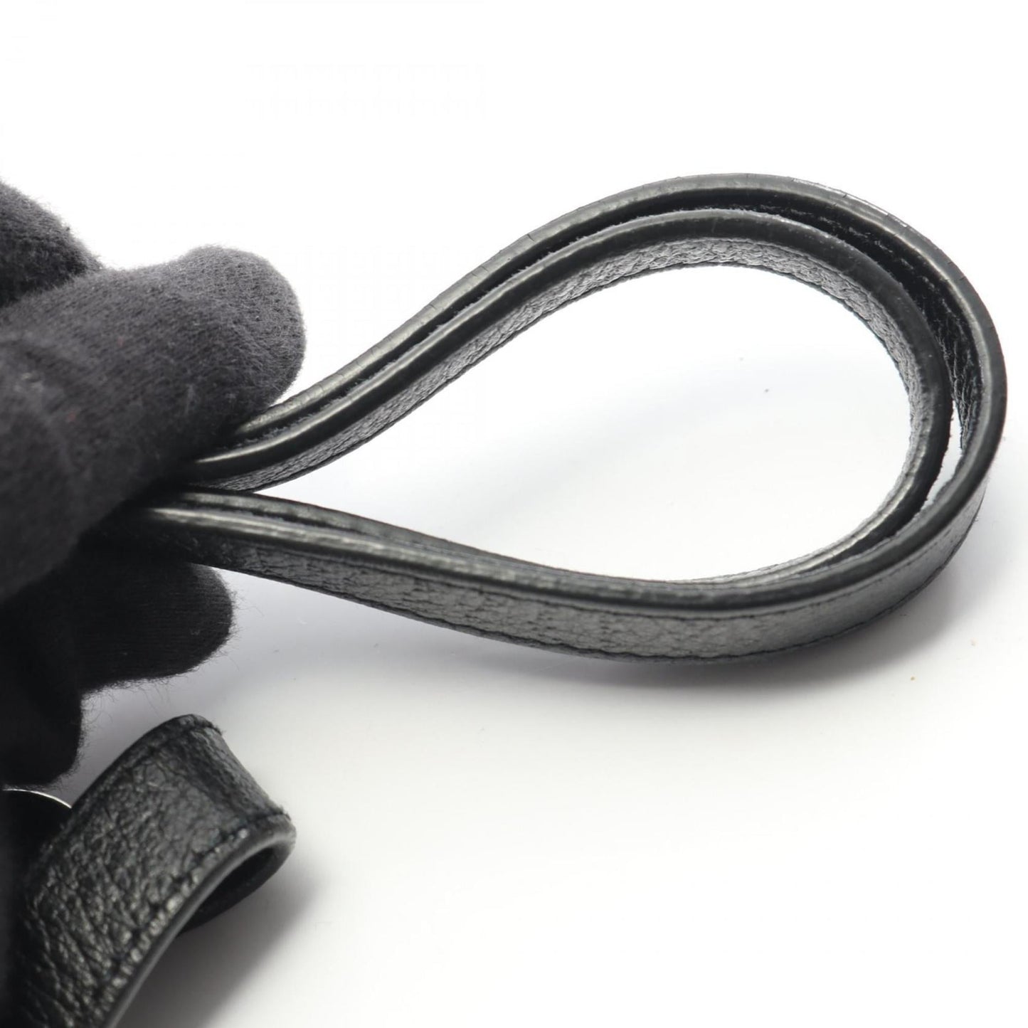Gucci Black Leather Nylon Canvas Shoulder Bag
