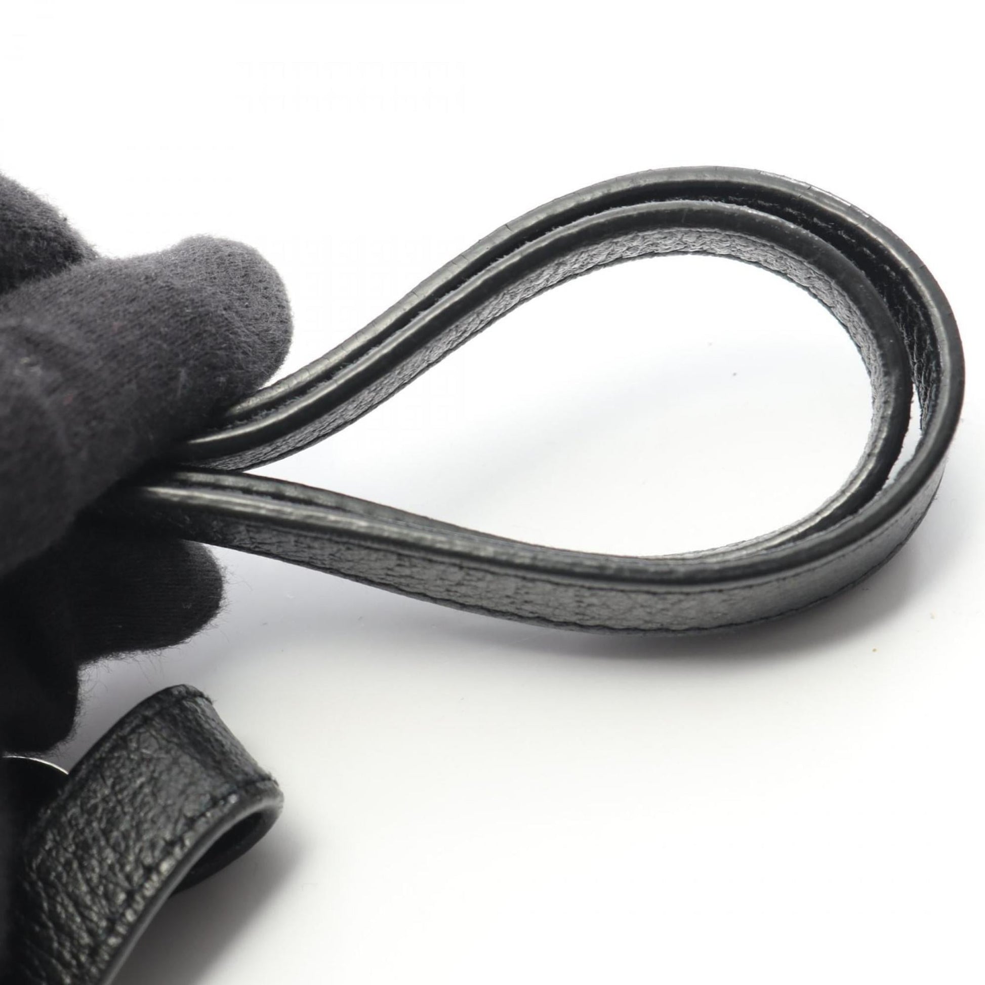 Gucci Black Leather Nylon Canvas Shoulder Bag