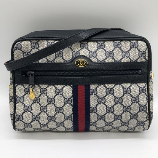 Gucci Navy Gg Supreme Shoulder Bag