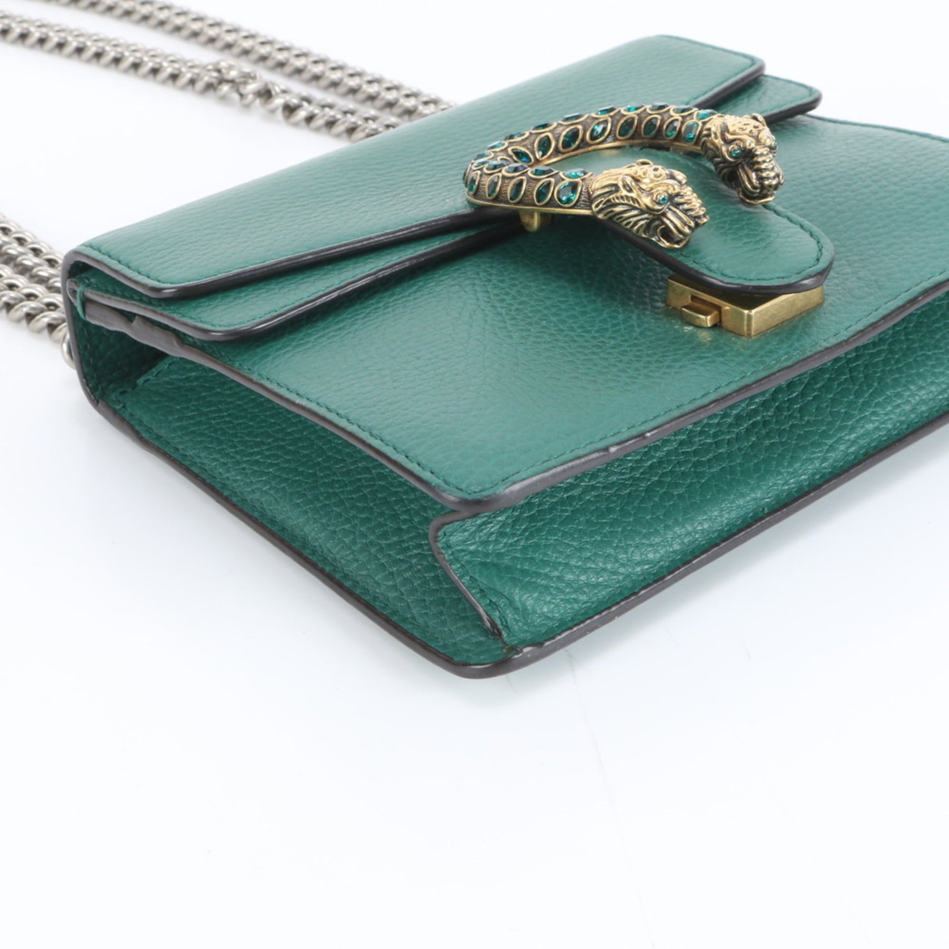 Gucci Green Leather Shoulder Bag
