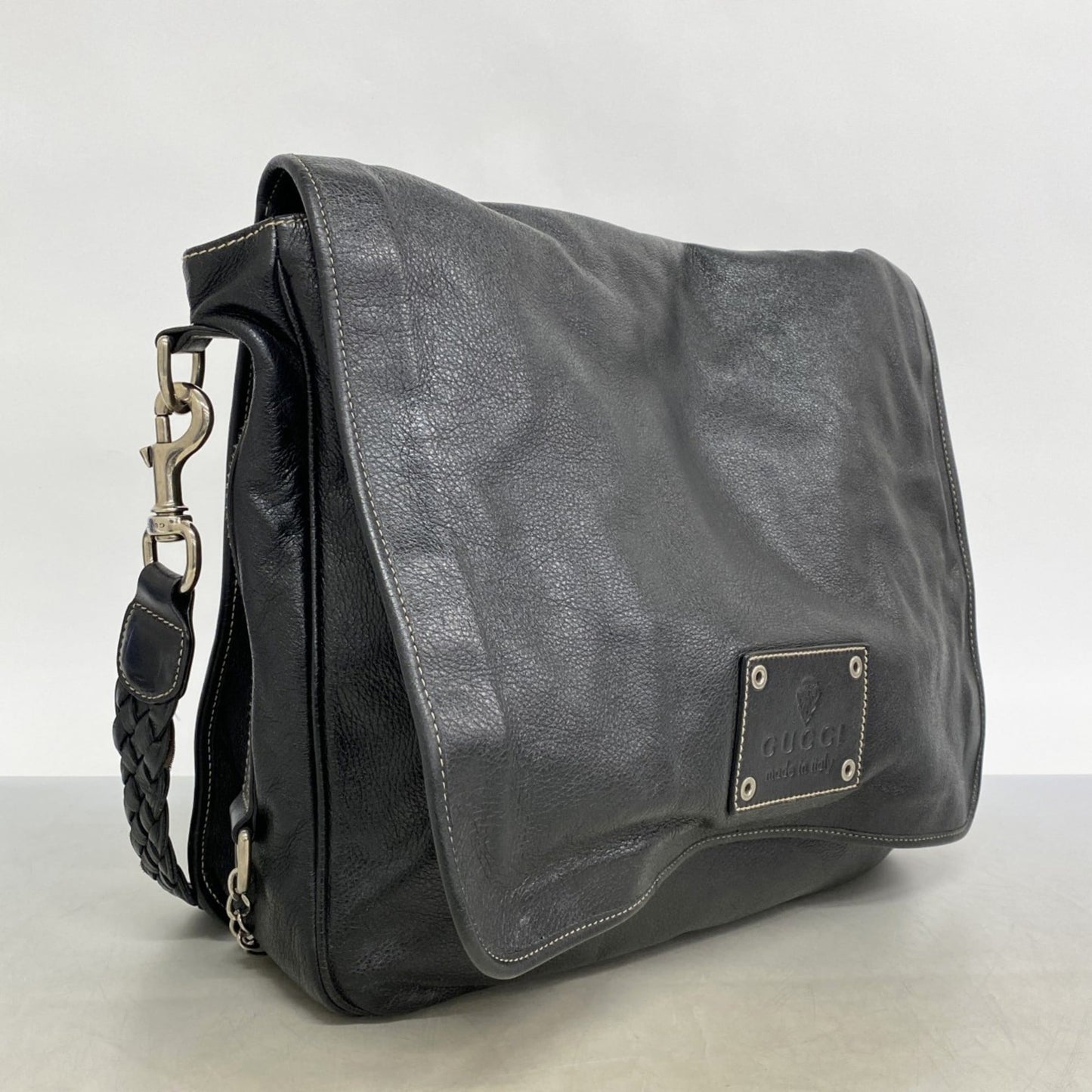 Gucci Black Leather Shoulder Bag
