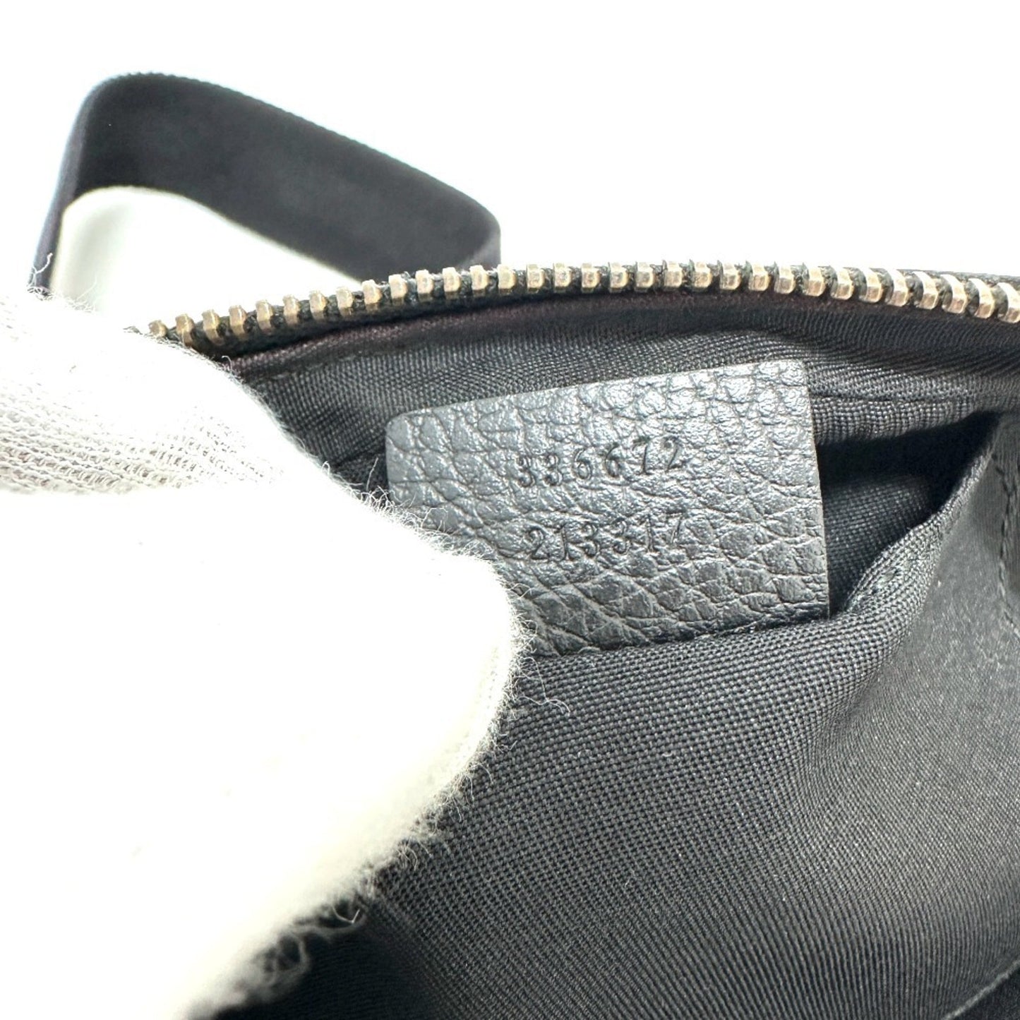 Gucci Black Nylon Leather Sling Bag