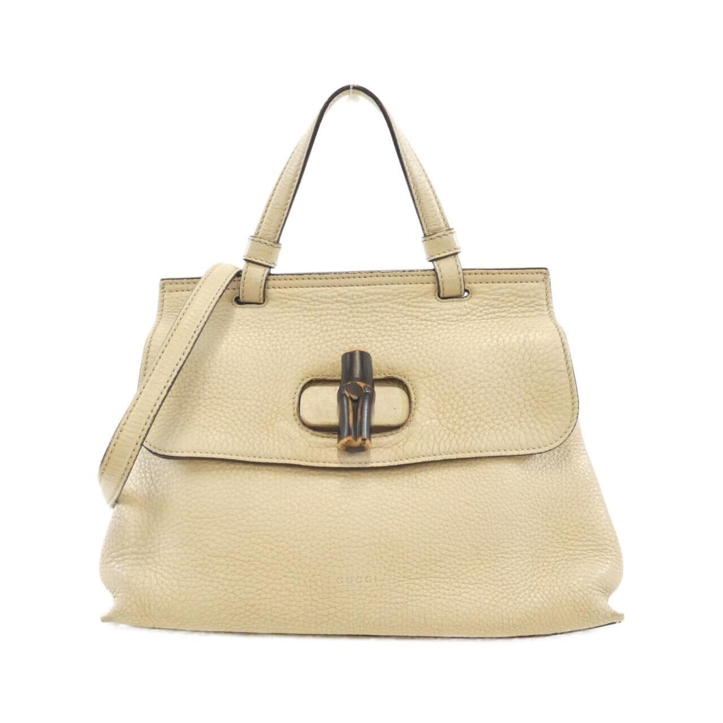 Gucci Off-White Leather Handbag
