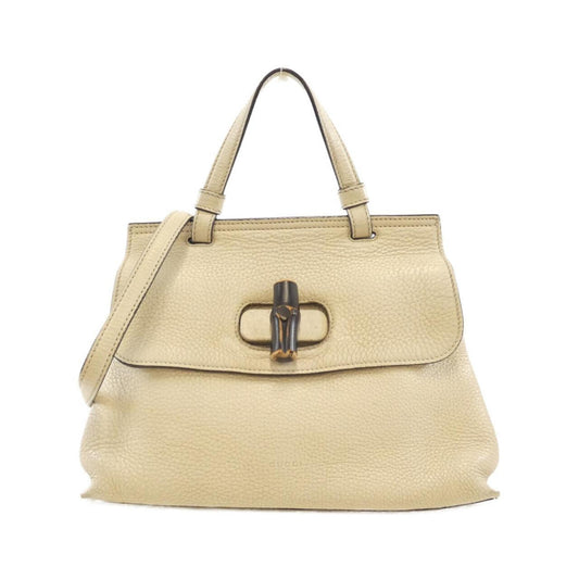 Gucci Off-White Leather Handbag
