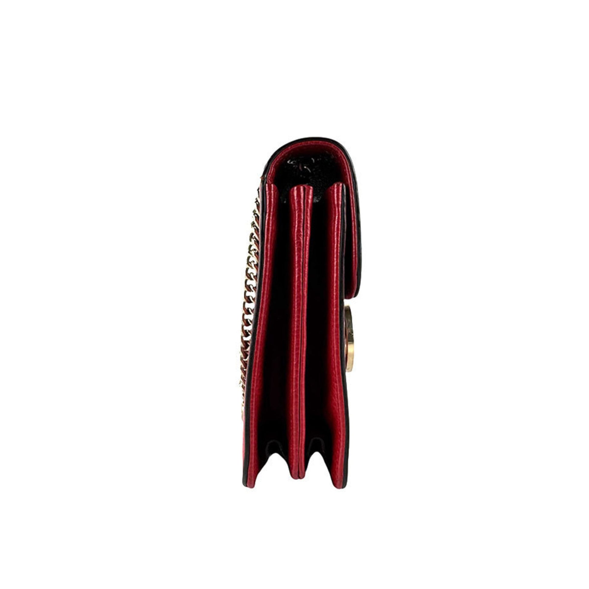 Gucci Red Color Leather Shoulder Bag
