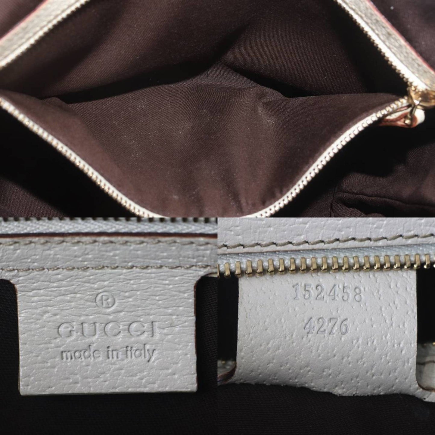 Gucci Gg Canvas Brown White Gg Canvas Handbag