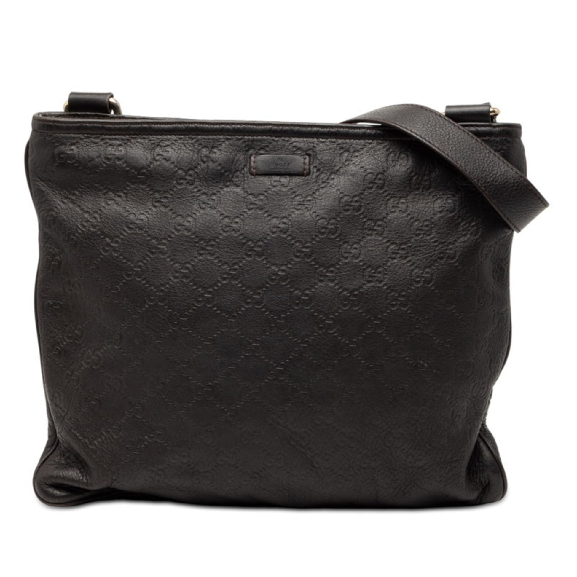 Gucci Dark Brown Leather Shoulder Bag