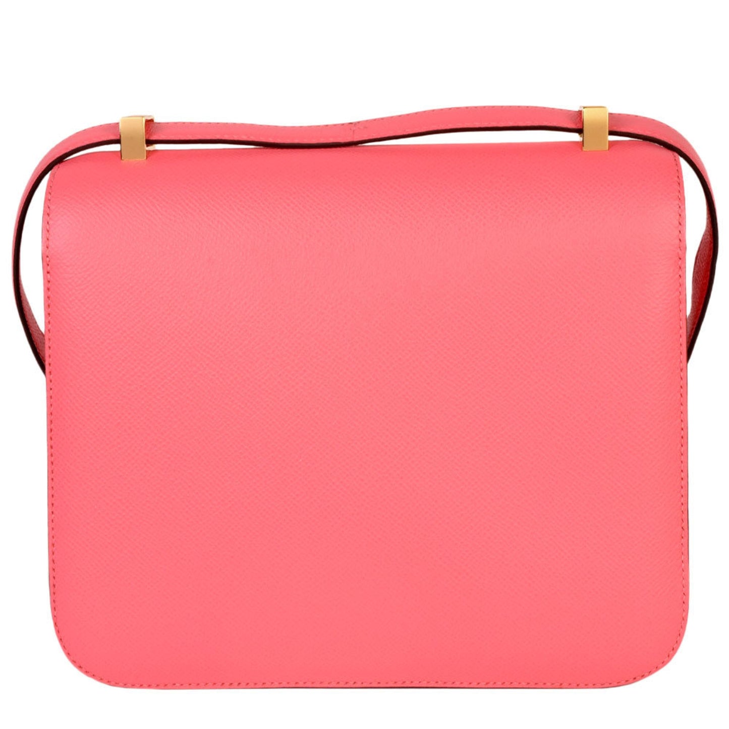 Hermes Constance Rose Azalee Evercalf Shoulder Bag Leather Pink